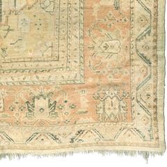 Early 20th Century Turkish Oushak Rug