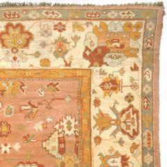 Late 19th Century Turkish Oushak Rug