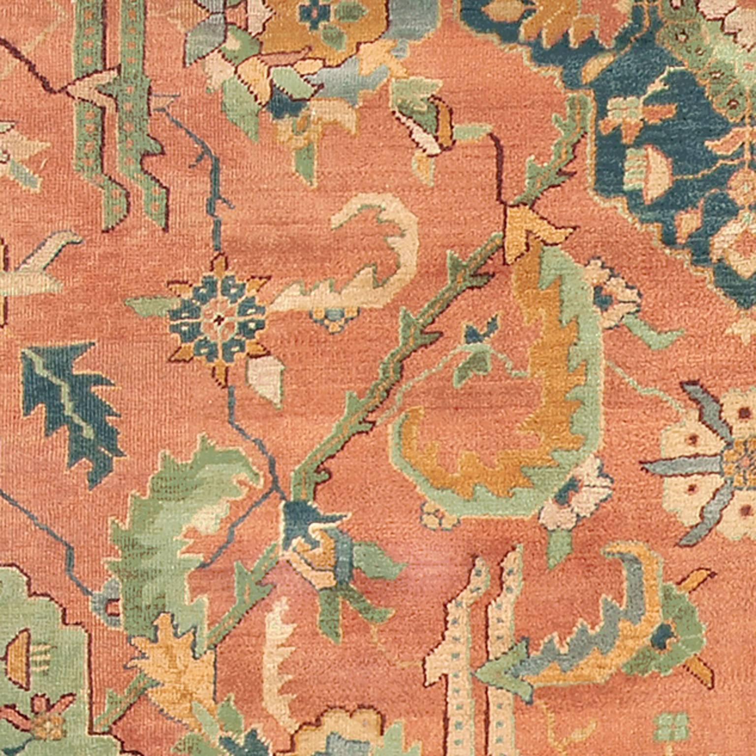 Turkish Early 20th Century Oushak Carpet For Sale