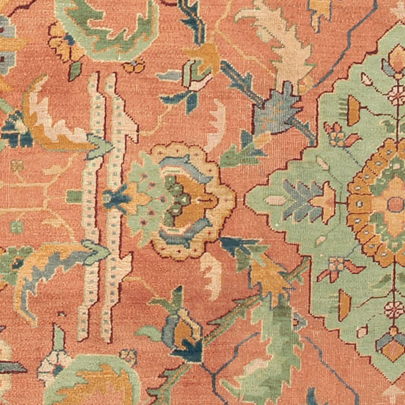 Early 20th Century Oushak Carpet For Sale 1
