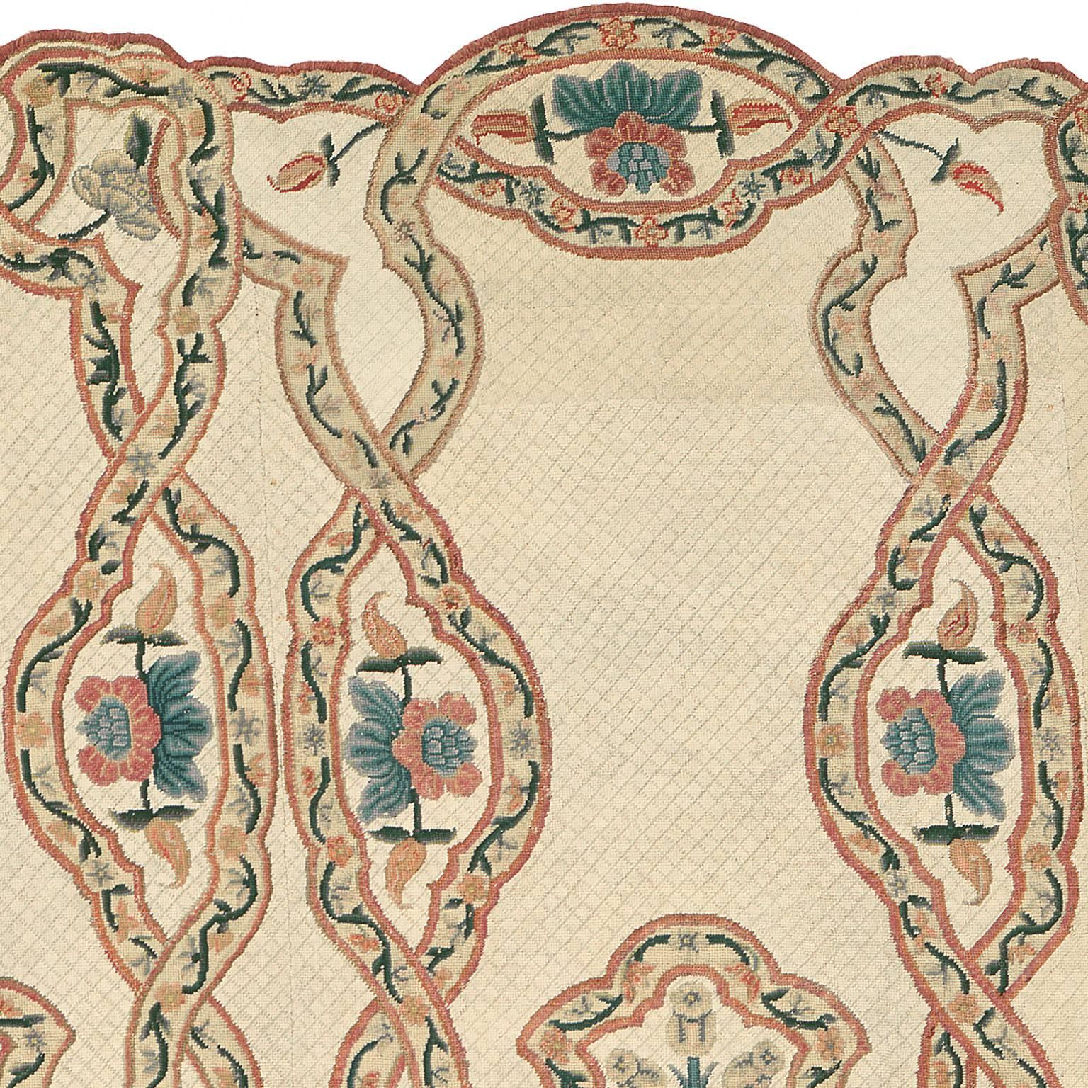 Late 18th Century French Embroidery Carpet For Sale 1