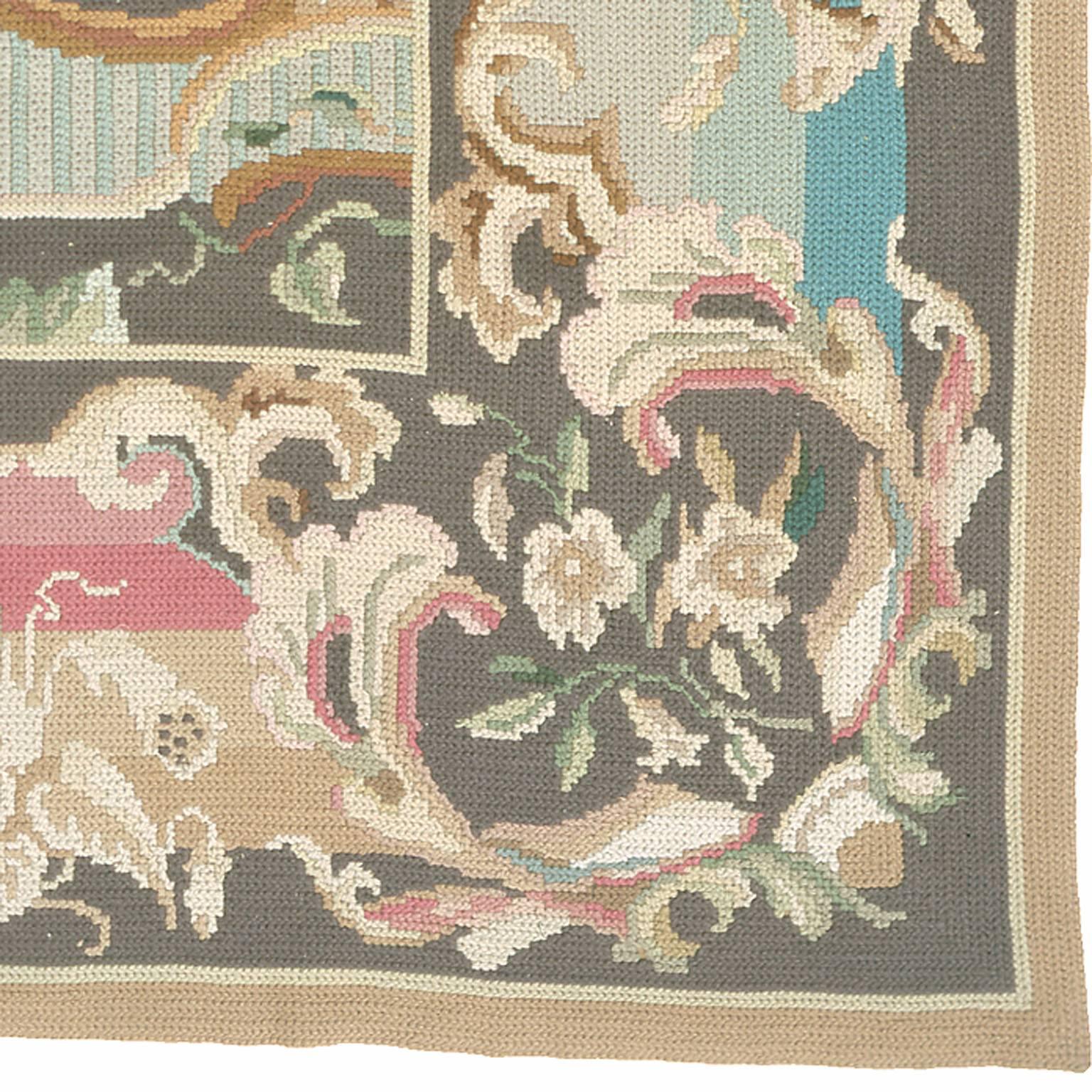 Early 20th century Arraiolos carpet.