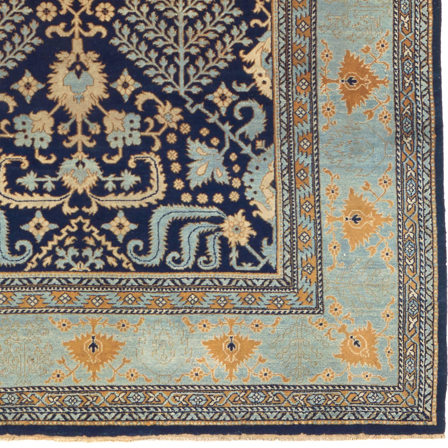 Early 20th century Agra carpet.