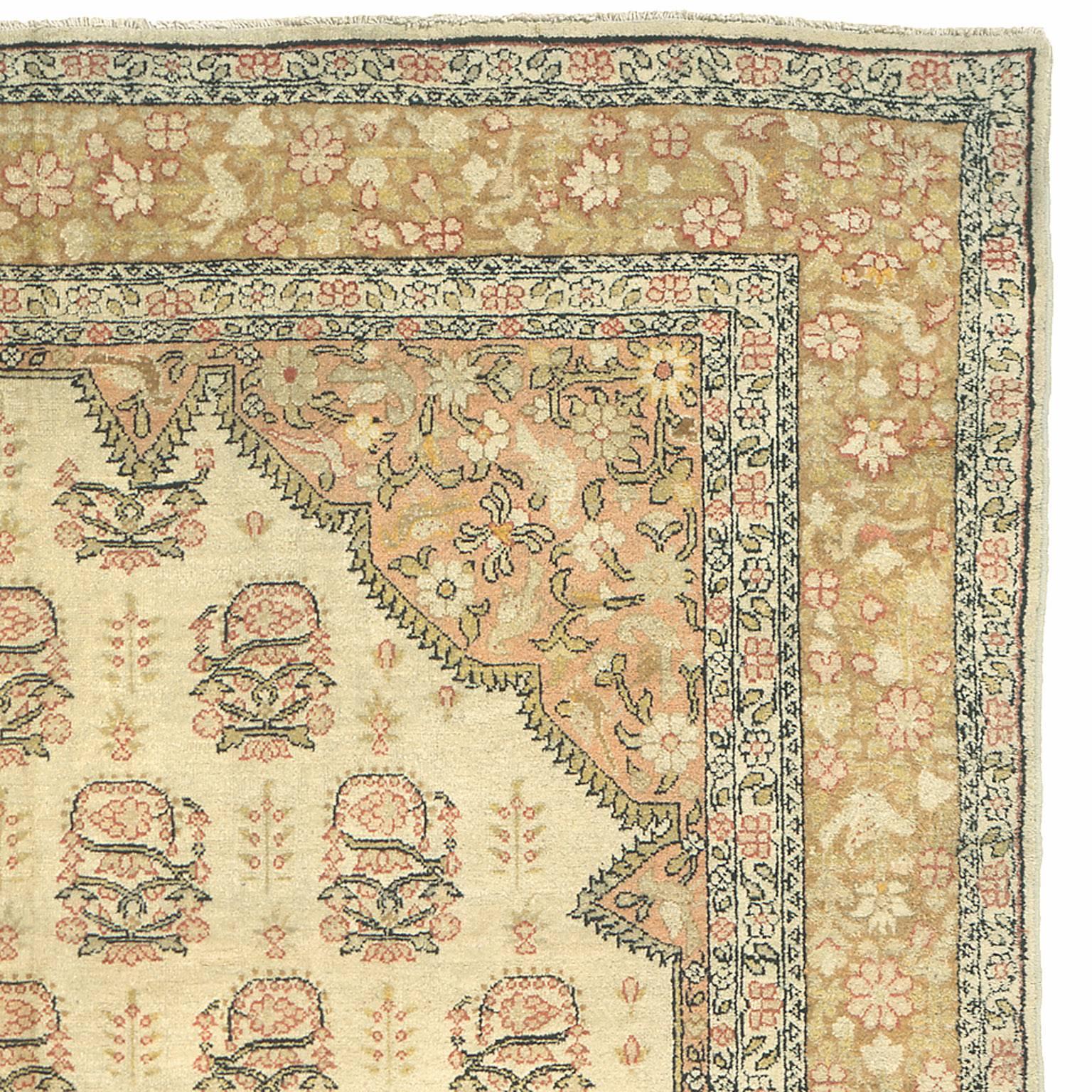 Late 19th century Agra carpet.