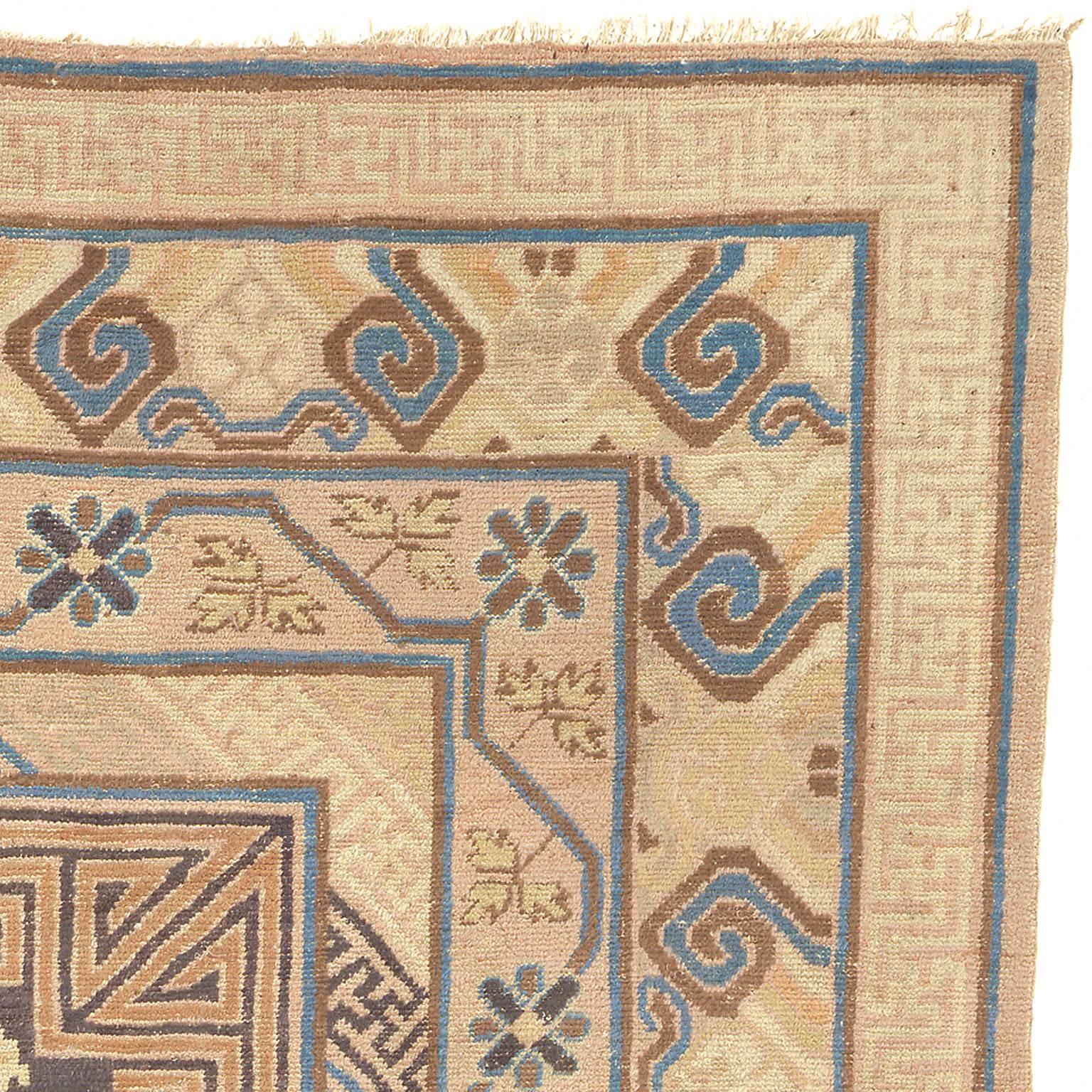 Early 20th century Khotan carpet.