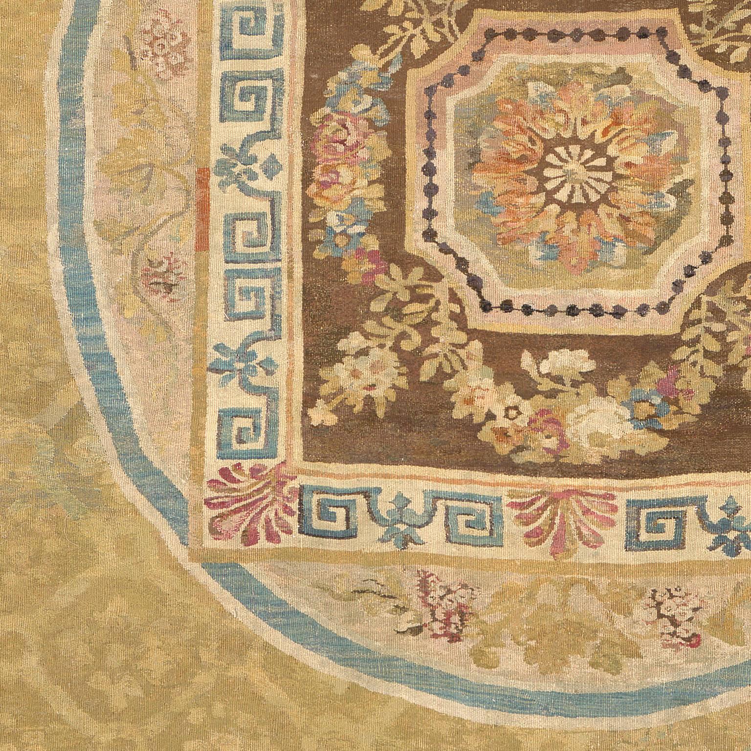 Lana Tappeto Aubusson della fine del XVIII secolo in vendita