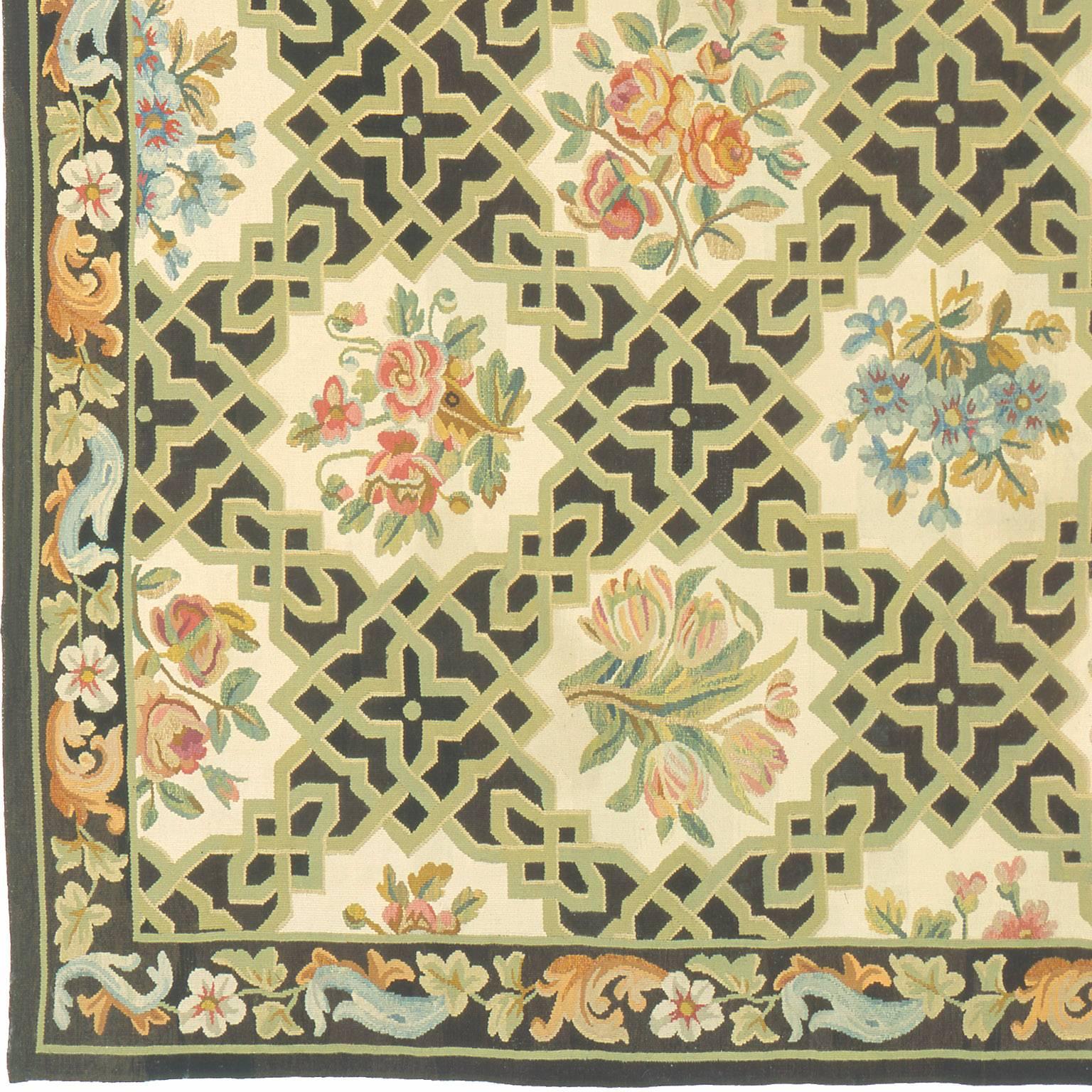 Early 20th century Aubusson carpet.