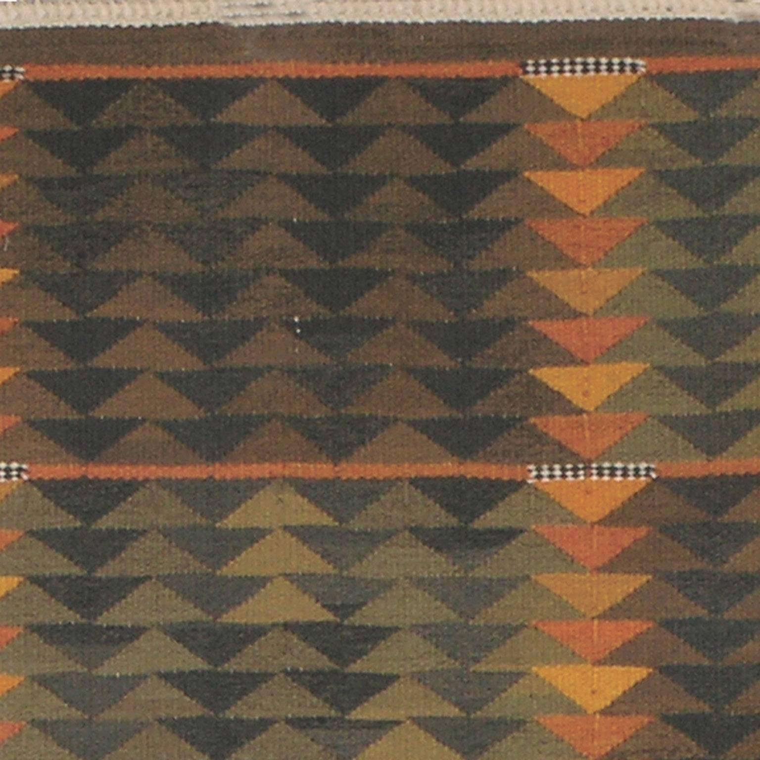 20th Century Swedish Flat-Weave Carpet For Sale 1