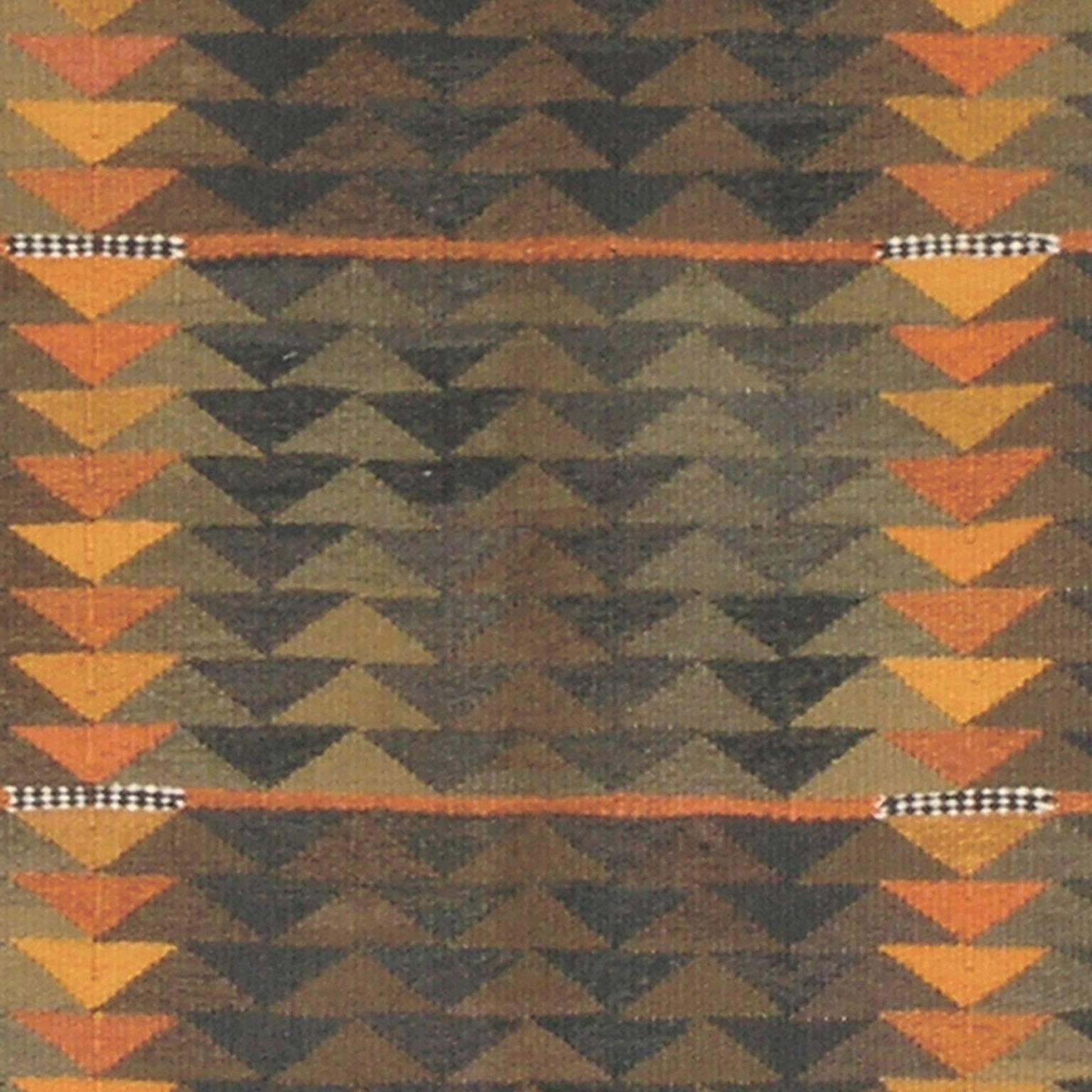 20th Century Swedish Flat-Weave Carpet In Good Condition For Sale In New York, NY