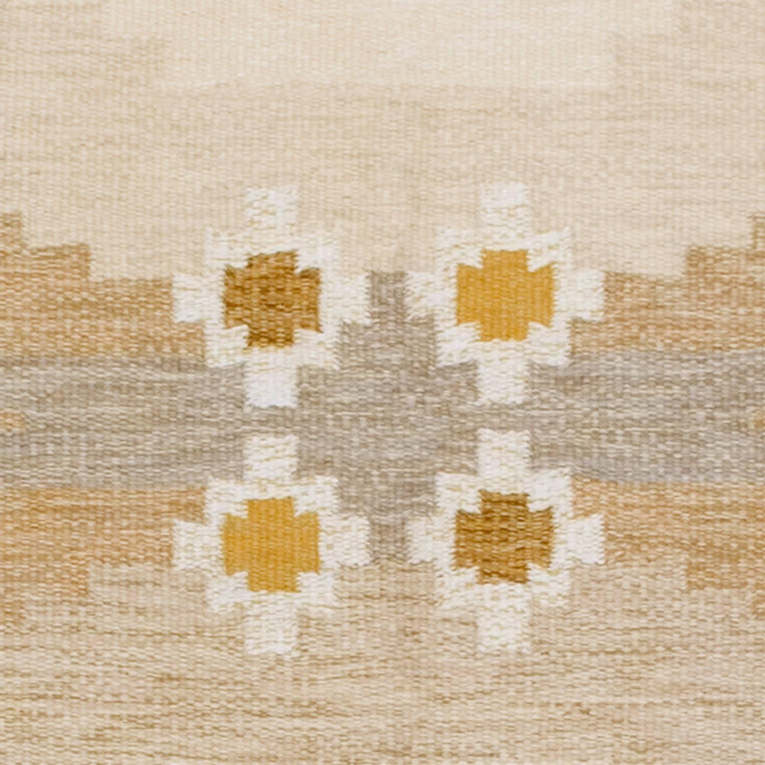 Scandinavian Modern Mid-20th Century Swedish Flat-Weave Carpet For Sale