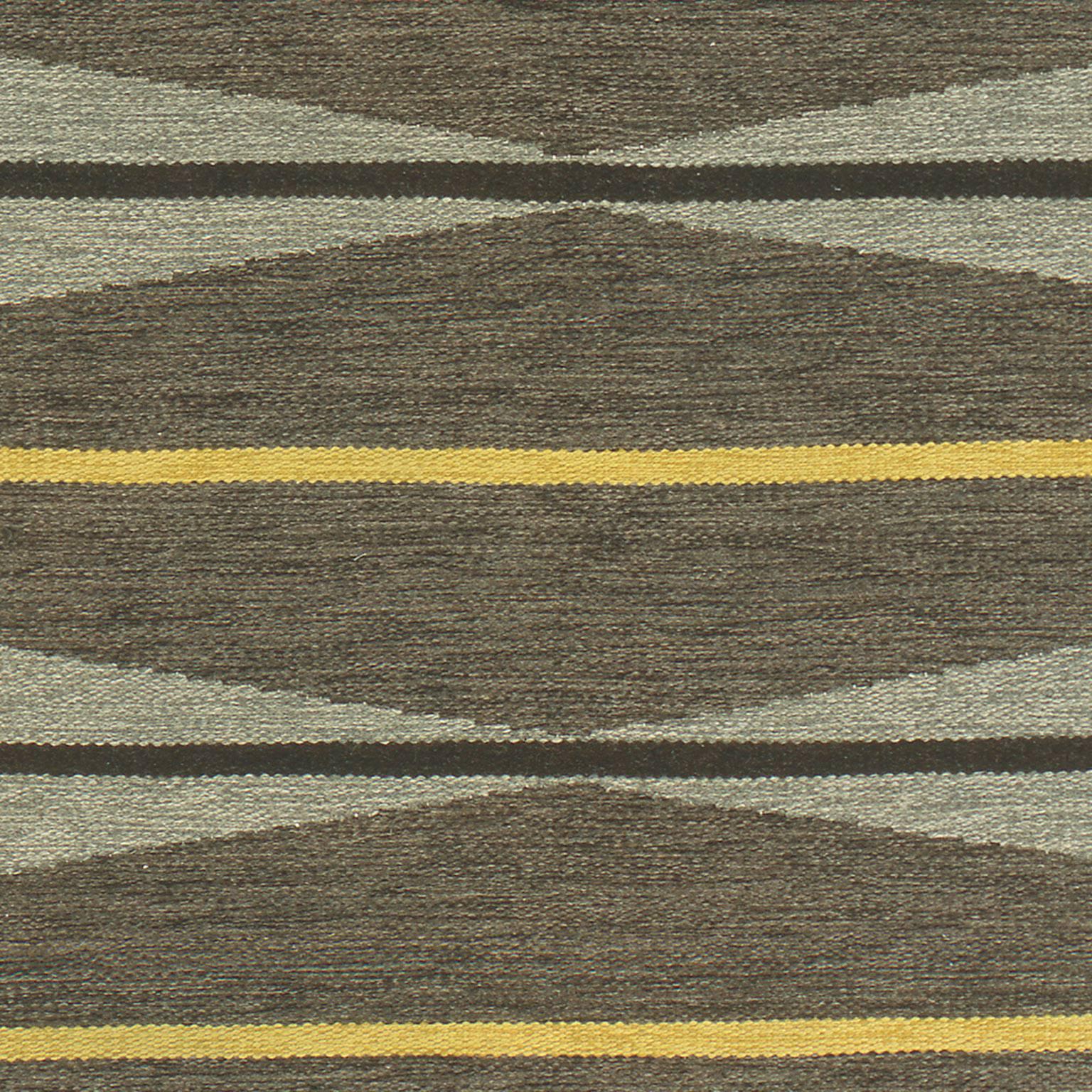Mid-20th Century Swedish Flat Weave Carpet For Sale 1