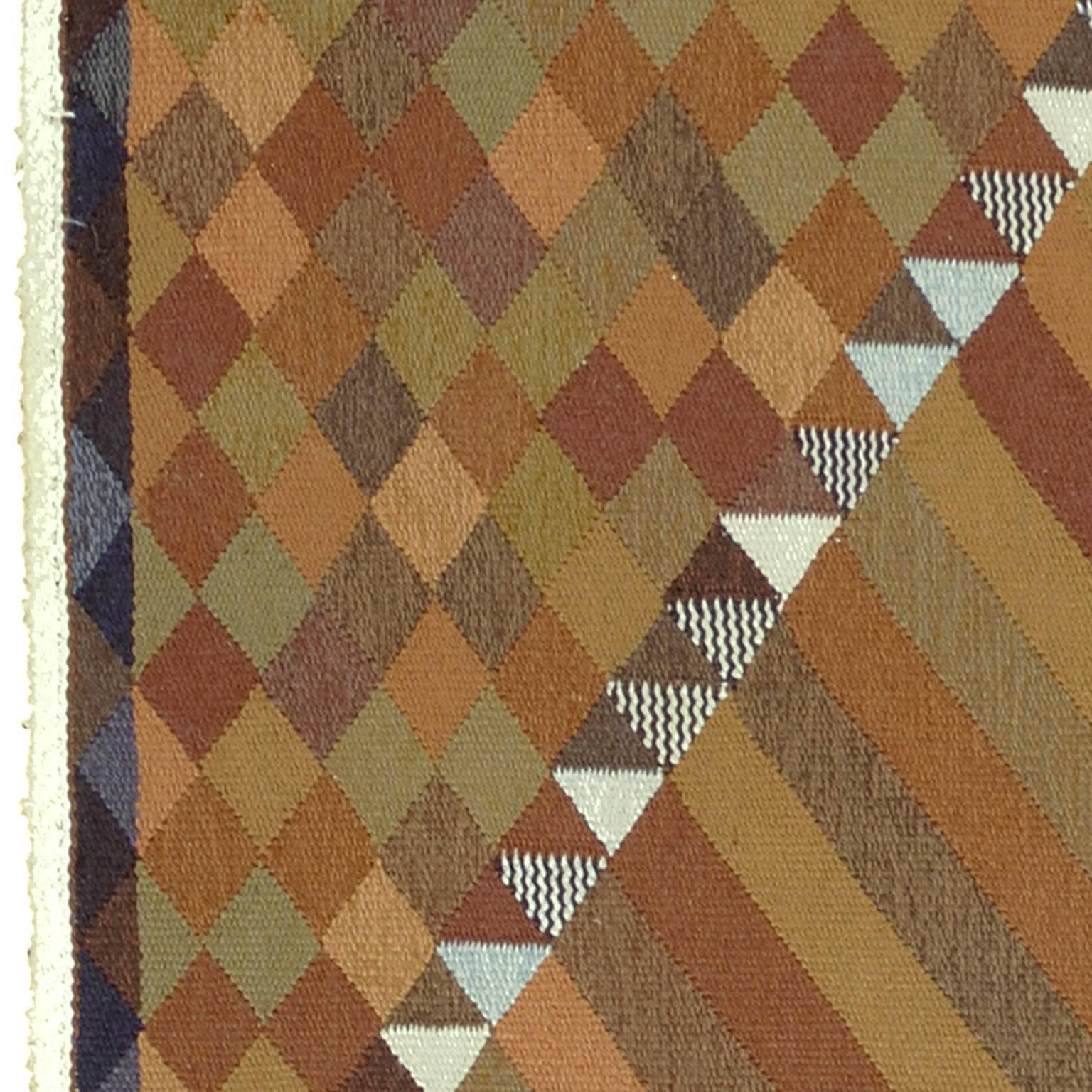 20th Century Swedish Flat-Weave Carpet For Sale 2