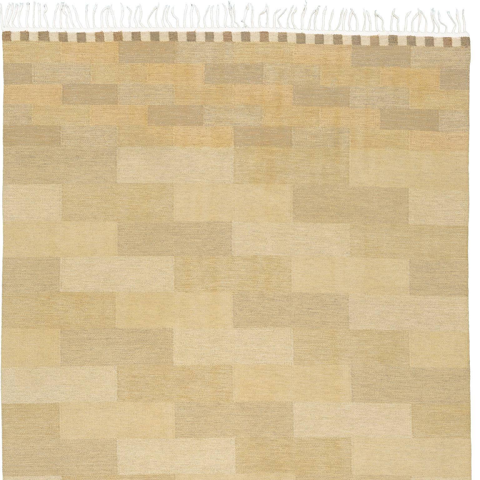 Late 20th Century Swedish Flat-Weave Carpet In Good Condition For Sale In New York, NY