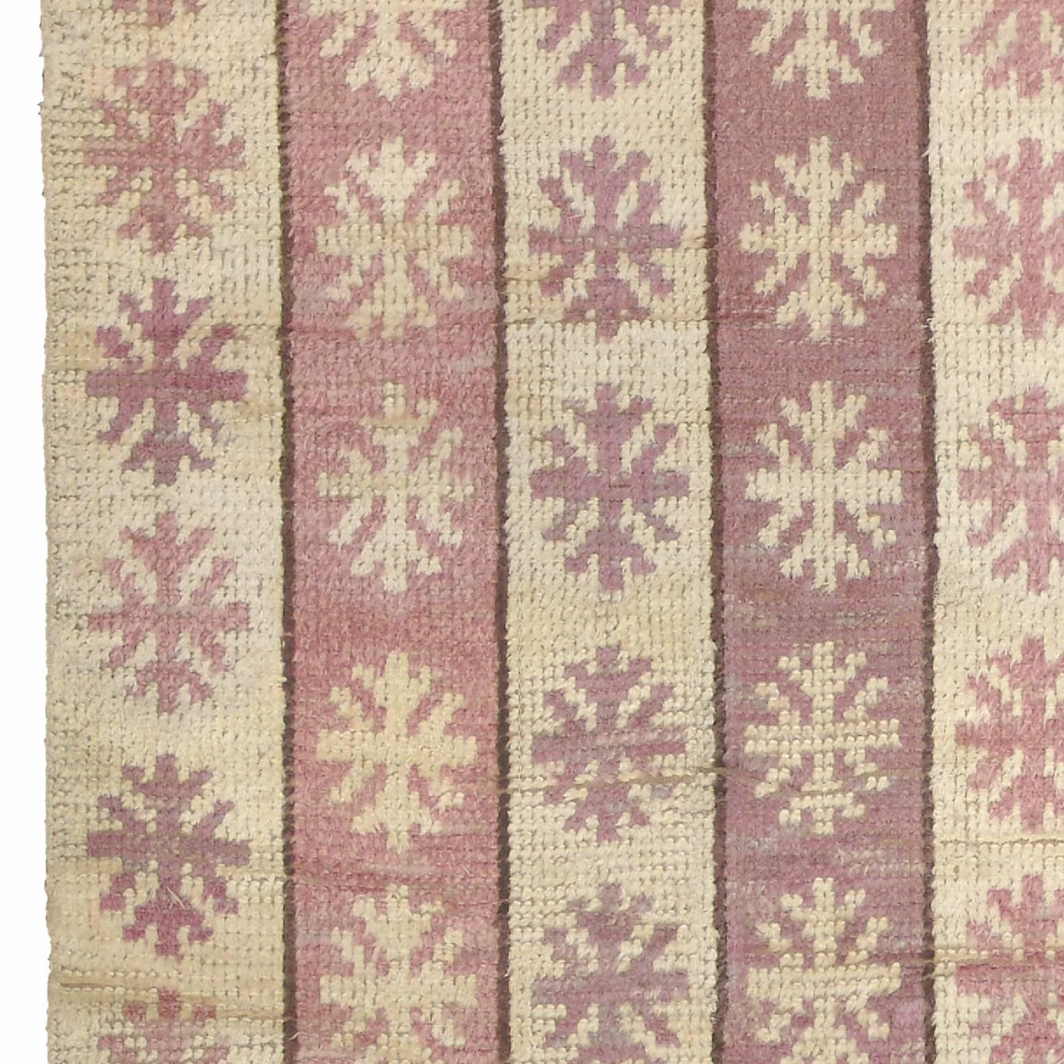 Wool Mid-20th Century Swedish Pile Carpet by Märta Måås-Fjetterström For Sale