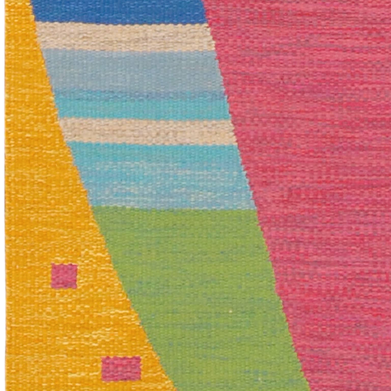 Mid-20th Century Swedish Flat-Weave Carpet For Sale 1