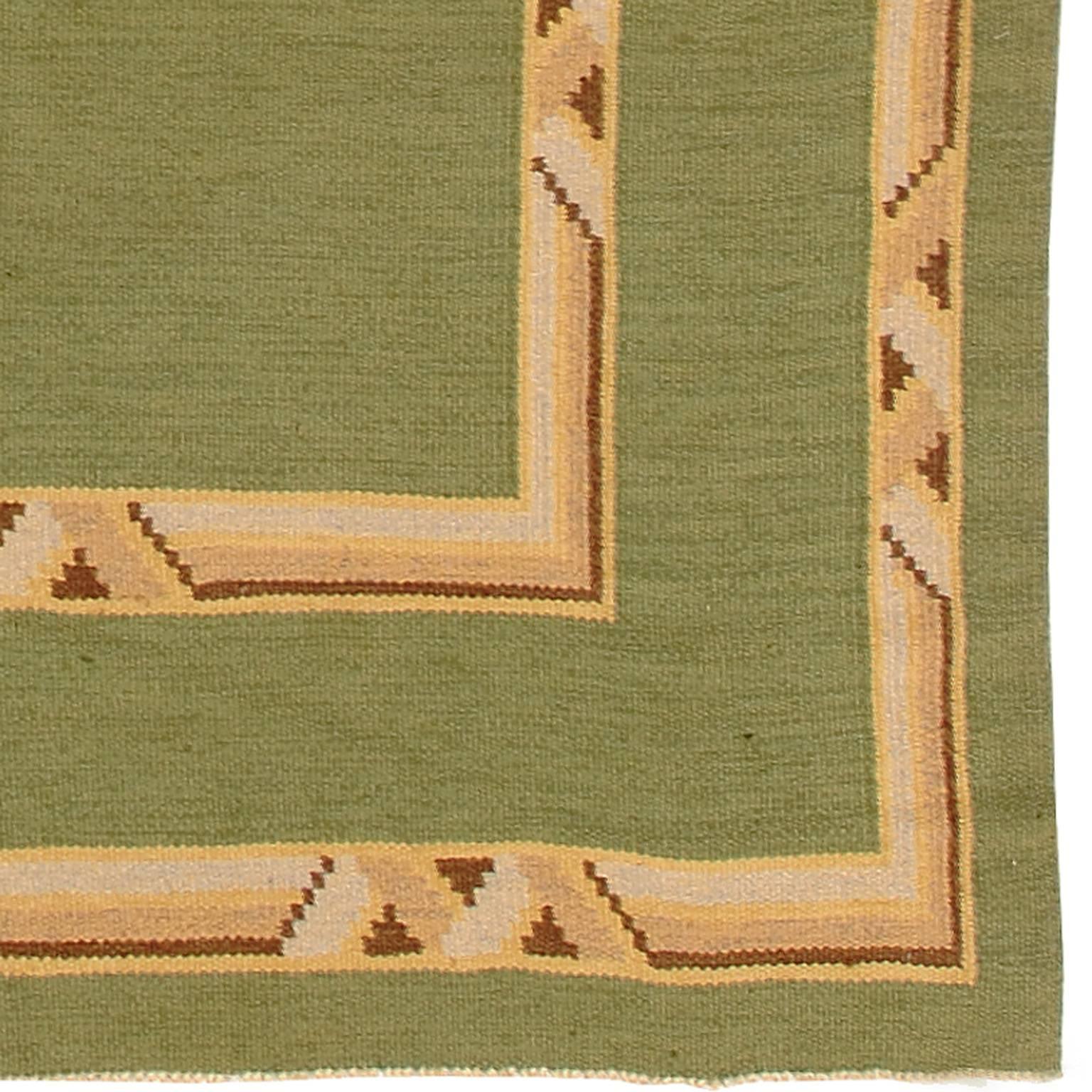 Early 20th century Swedish flat-weave carpet.