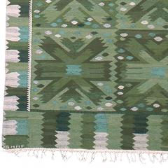 Tappeto svedese a trama piatta della metà del XX secolo