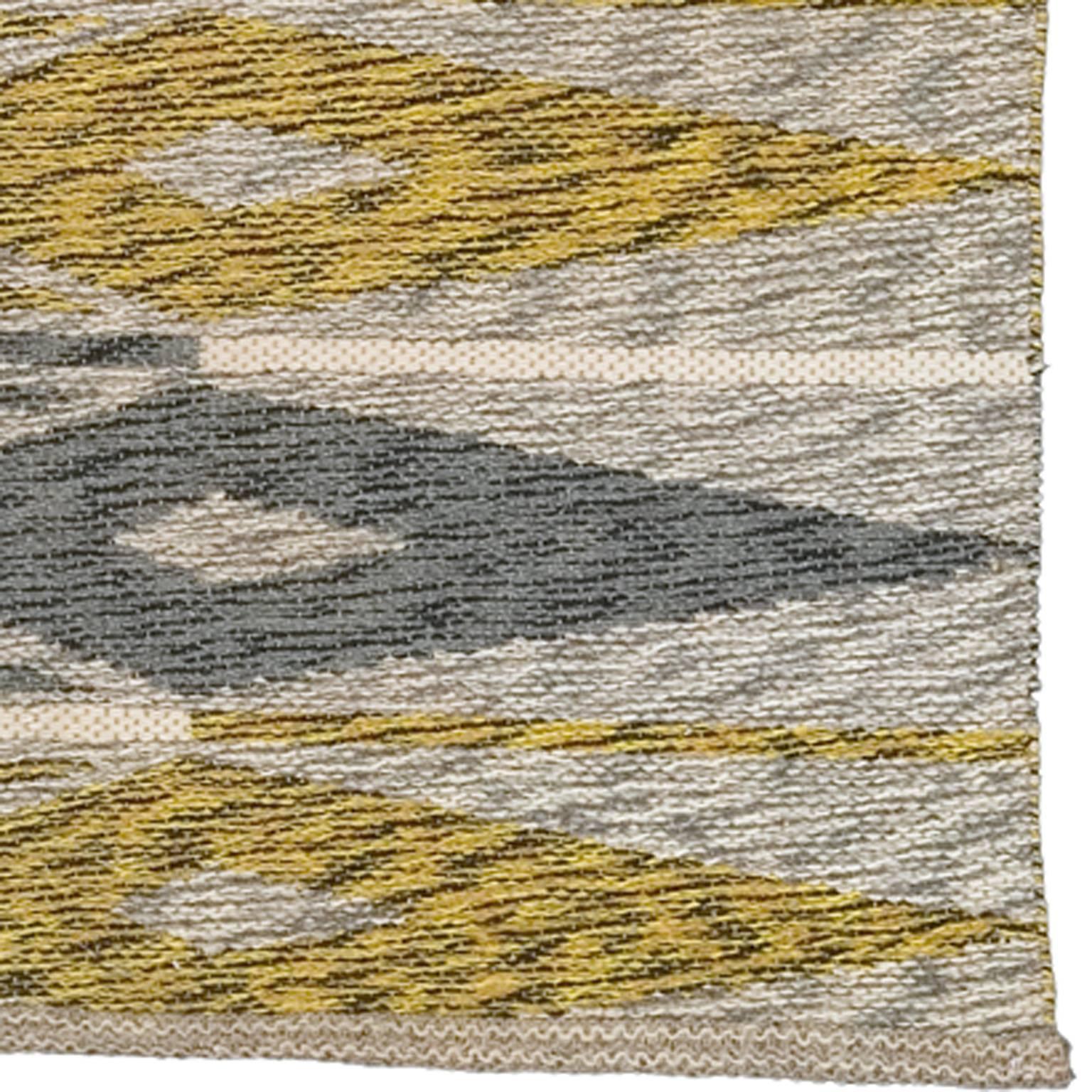 Swedish Mid-20th Century Flat-Weave Carpet