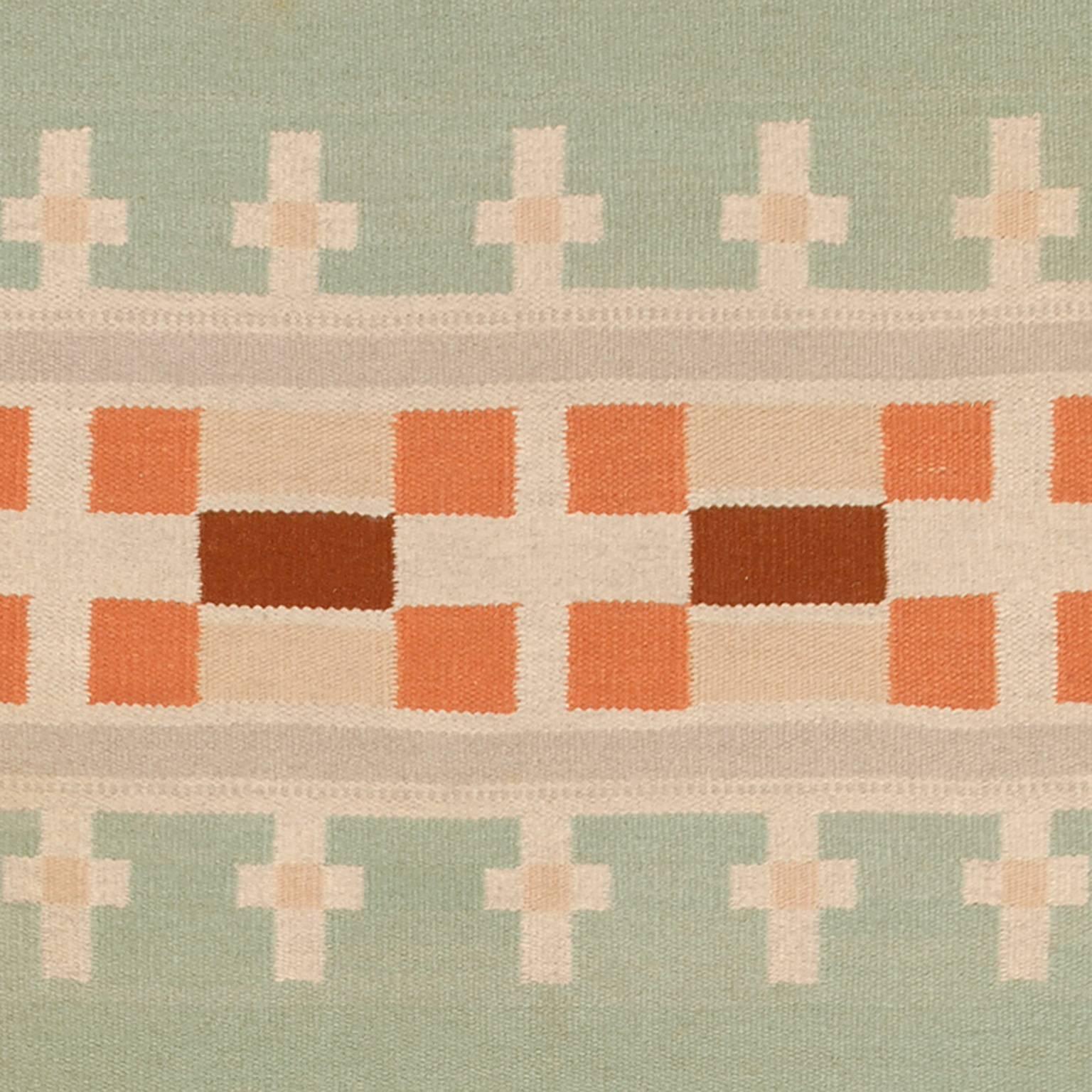 Mid-20th Century Swedish Flat-Weave Carpet For Sale 1