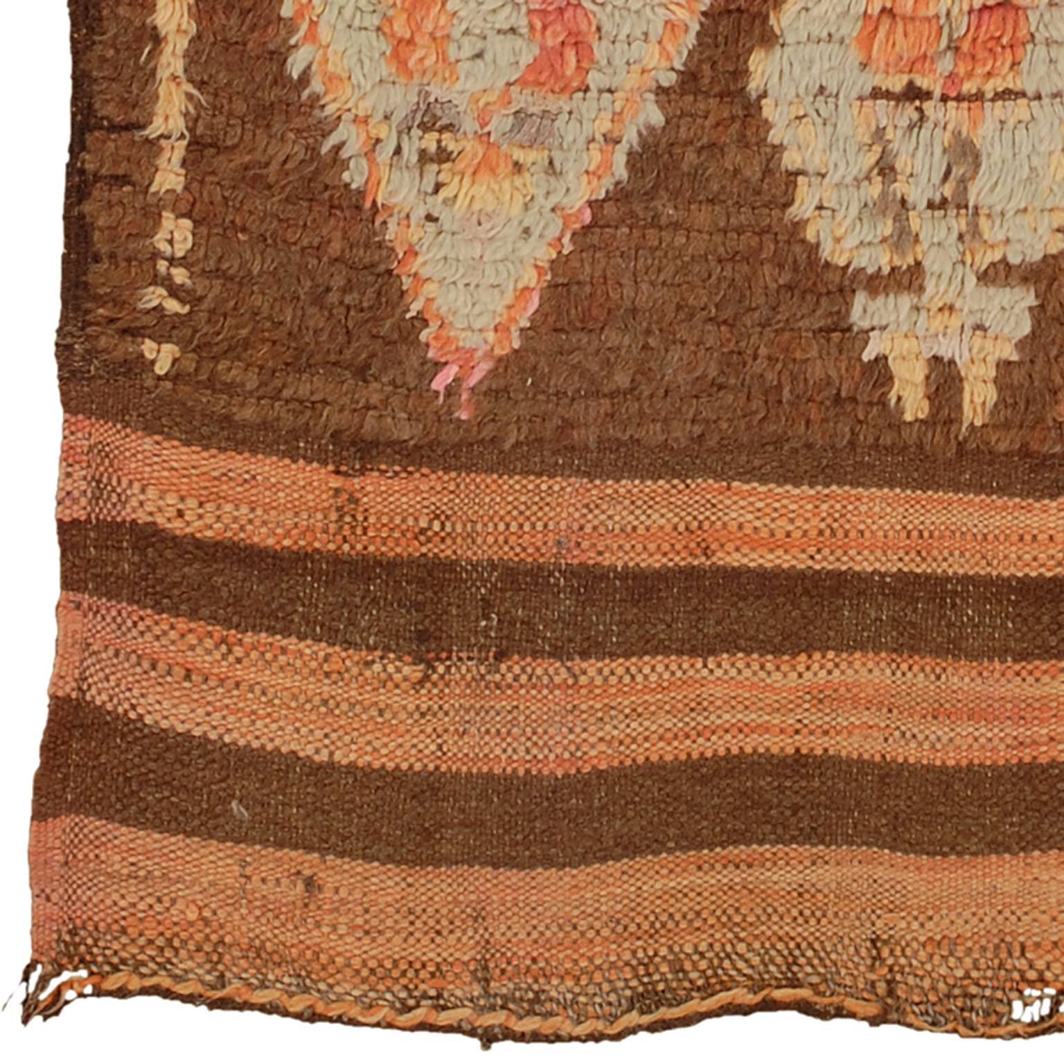 Wool Mid-20th Century Moroccan 'Boujad' Kilim For Sale