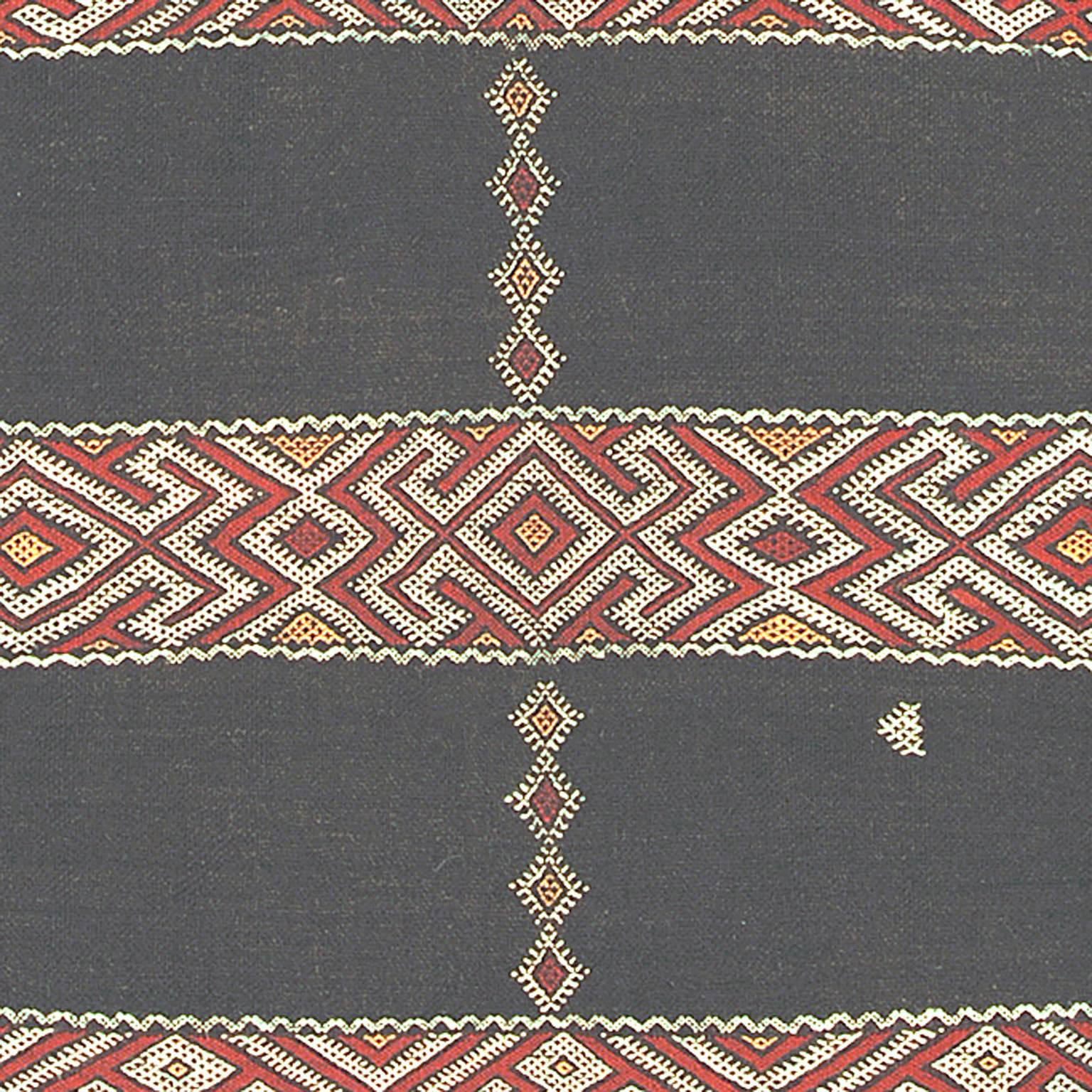 Hand-Woven Mid-20th Century Moroccan 'Zaiane' Carpet For Sale
