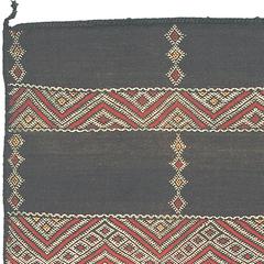 Mid-20th Century Red and Black Geometric Moroccan 'Zaiane' Carpet Runner