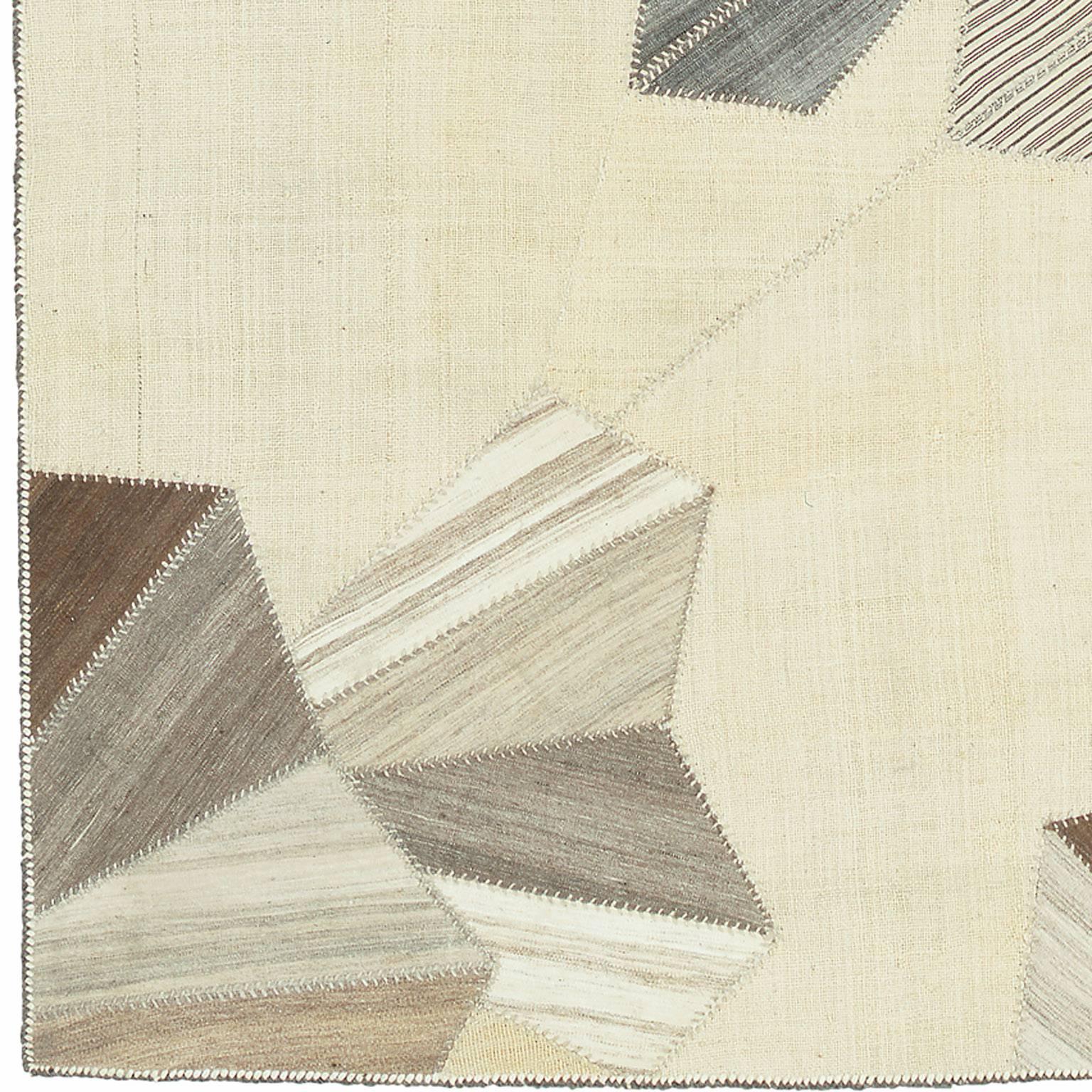 Vintage Kilim Zusammensetzung - Deco Fan Design. Mischung aus türkischen und persischen Paneelen.