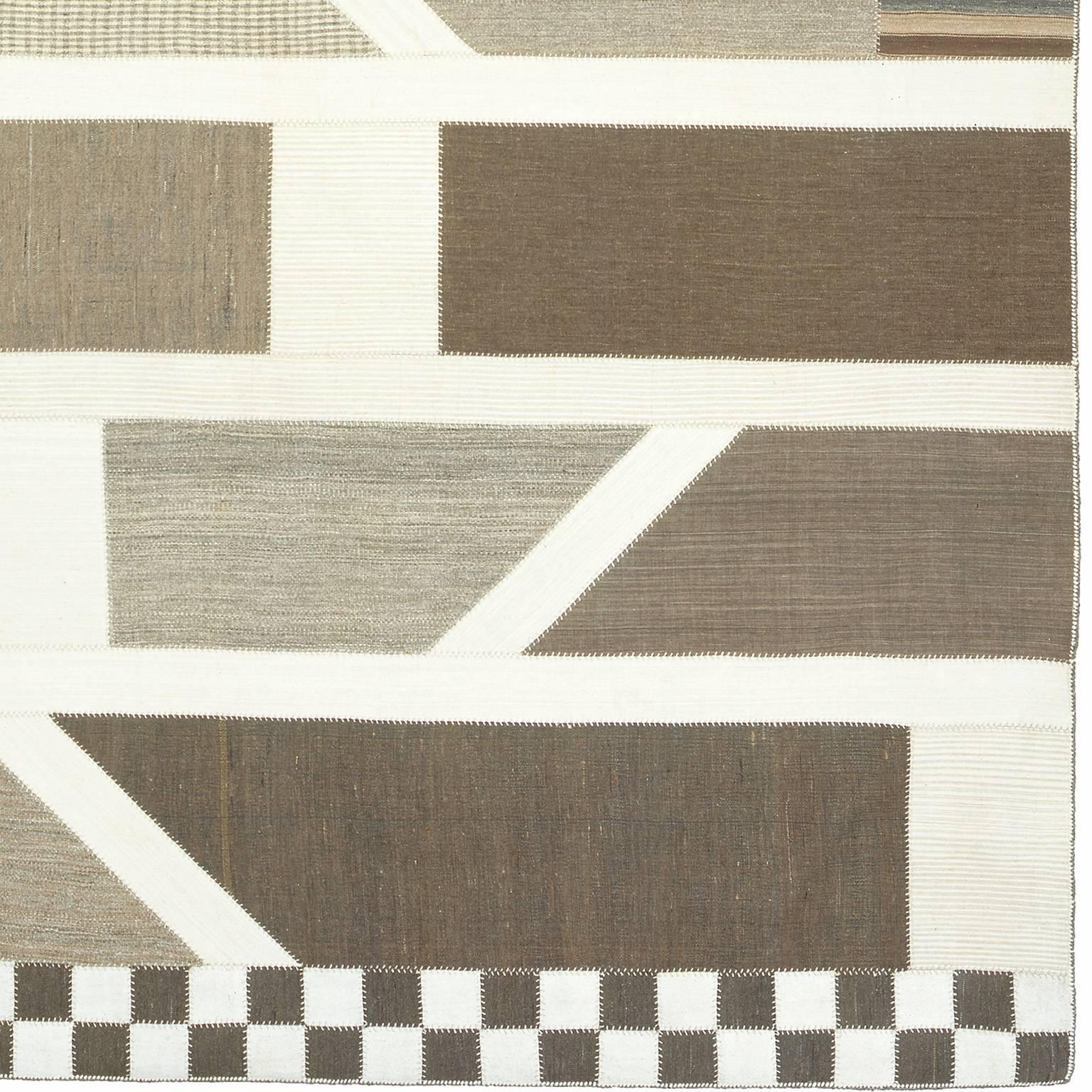 Vintage kilim composition. Based on a Swedish design.Turkish Panels.