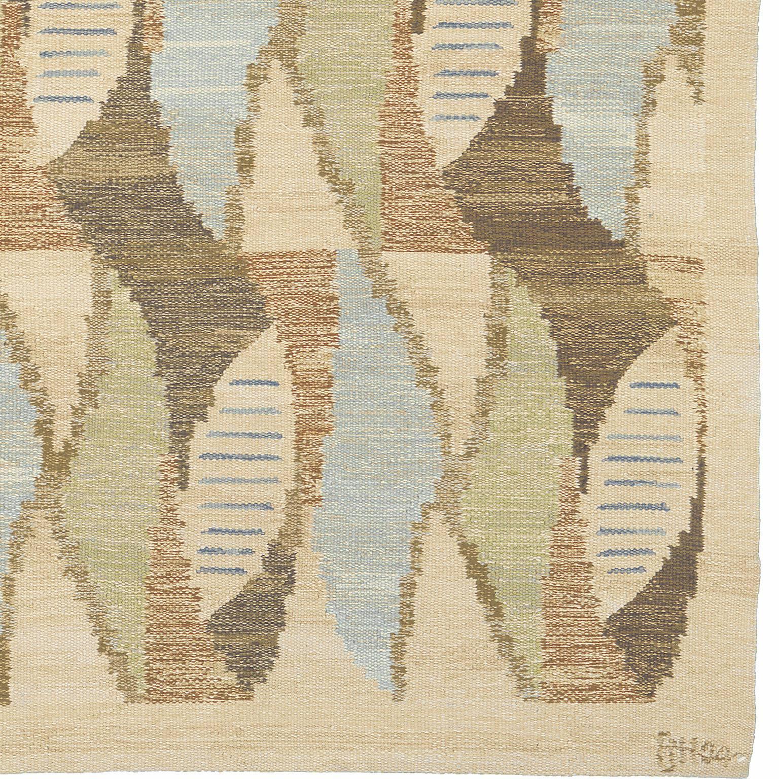 Design/One contemporain
Technique suédoise de tissage plat.
