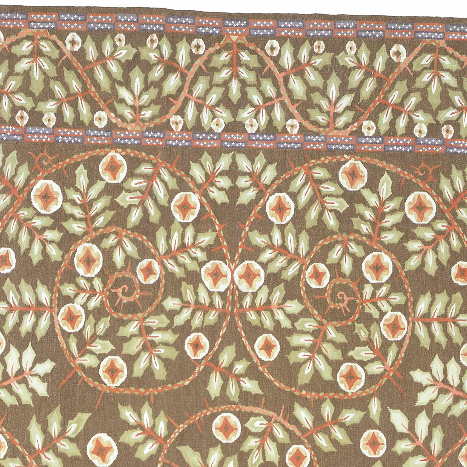 Hand-Knotted Contemporary 'Wierner Werkstatte' Carpet