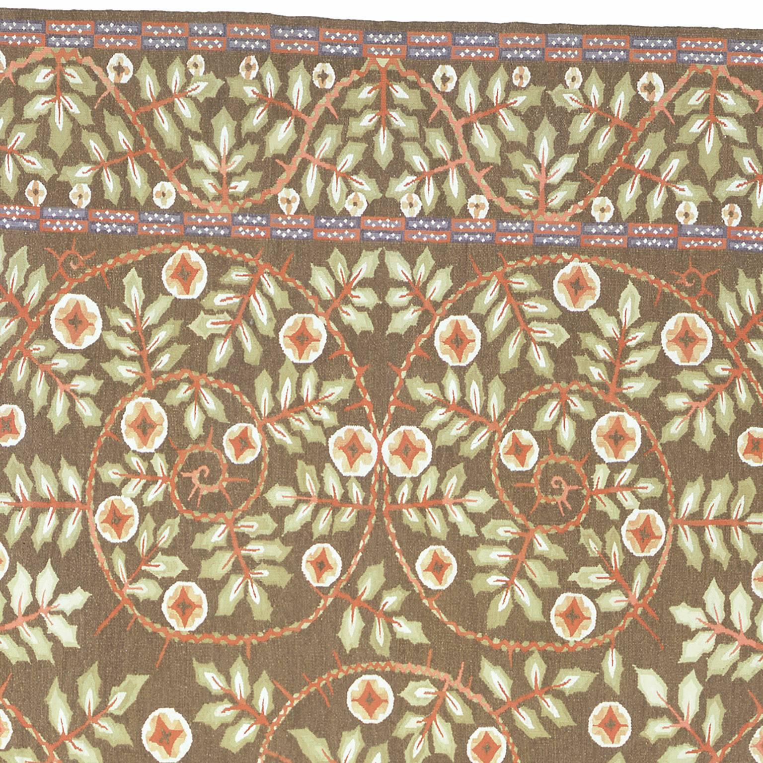 Hand-Knotted Contemporary 'Wierner Werkstatte' Carpet For Sale