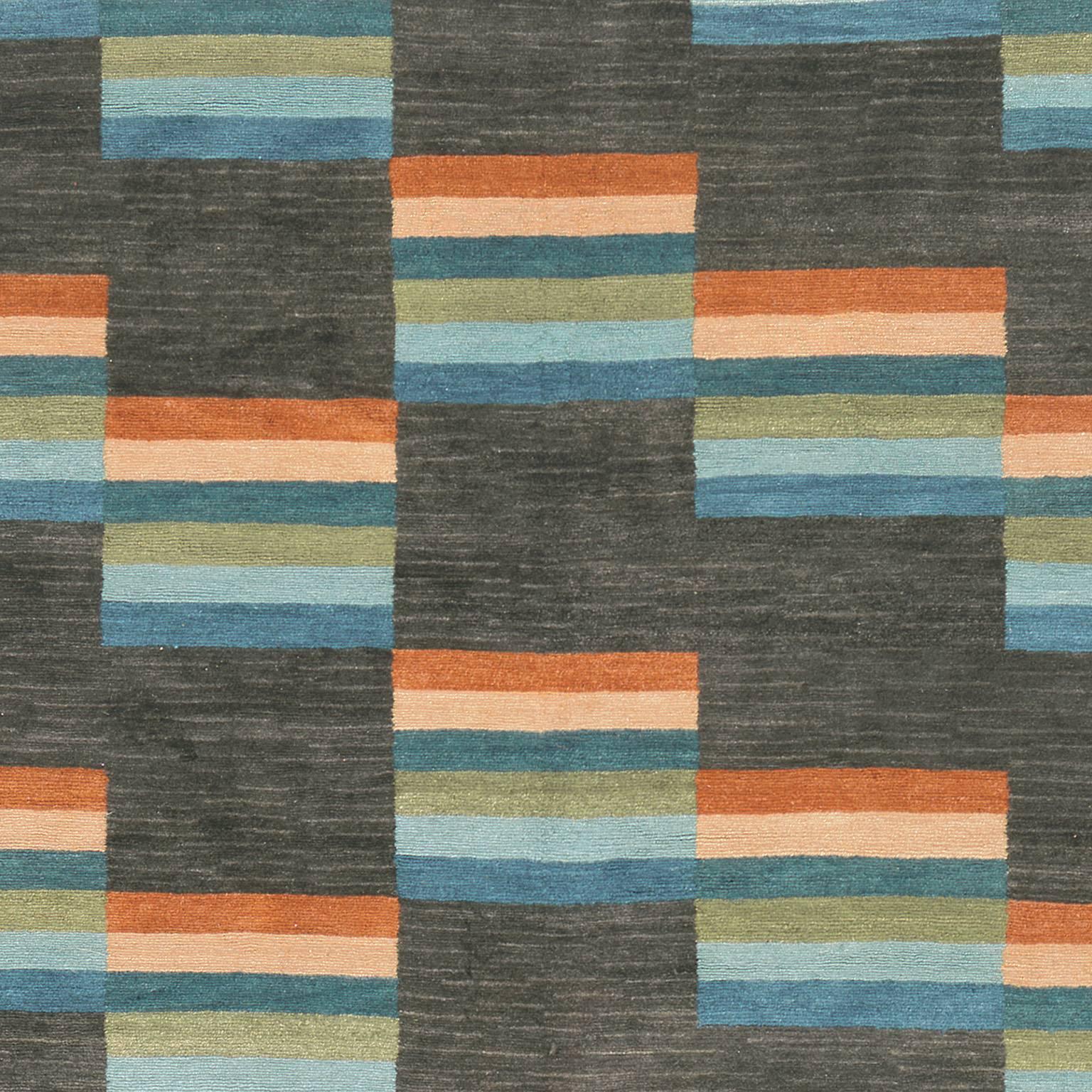 Hand-Knotted Contemporary 'Tsukdruk' Carpet