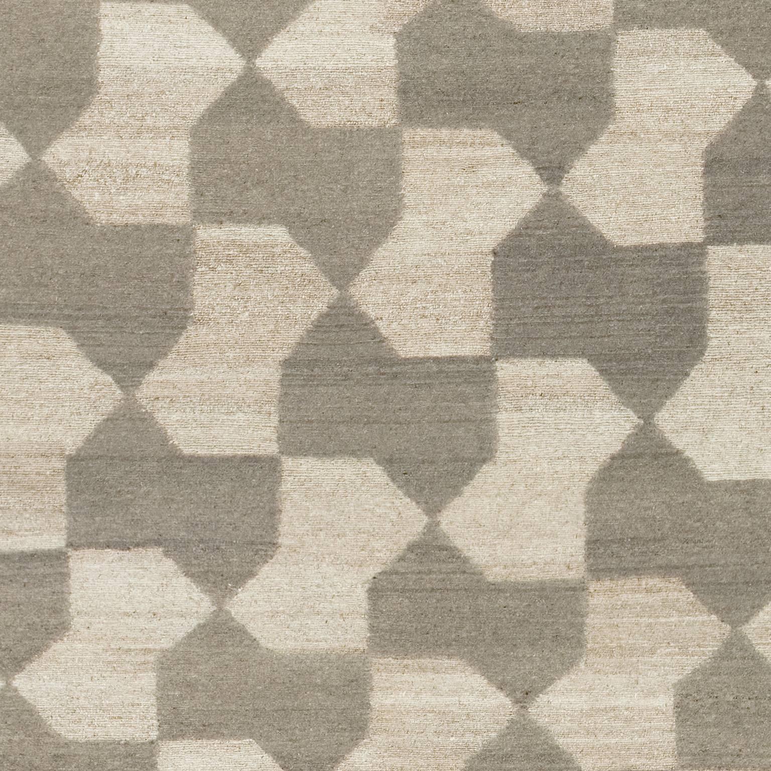 Modern Contemporary 'Bow Tie' Carpet
