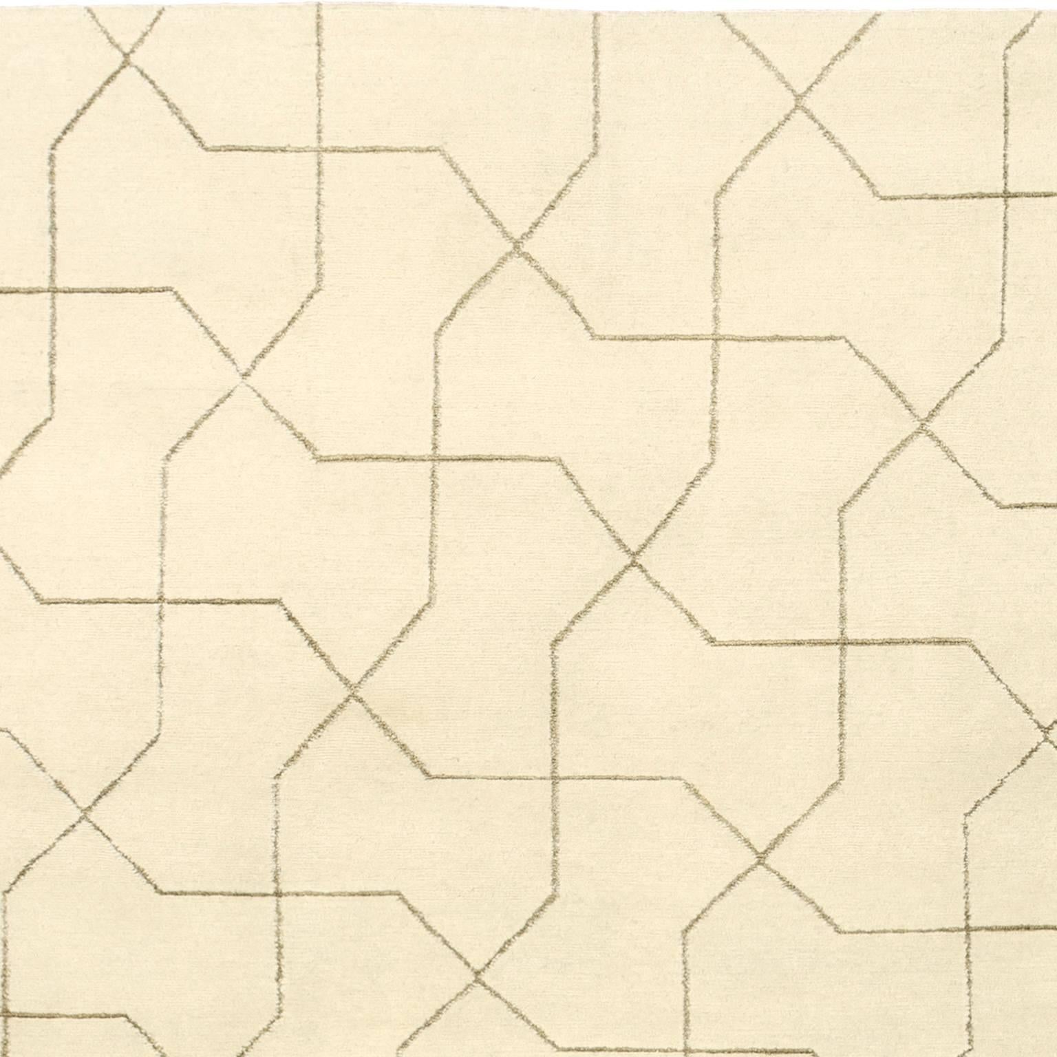 Tapis contemporain en forme de nœud papillon Excellent état - En vente à New York, NY