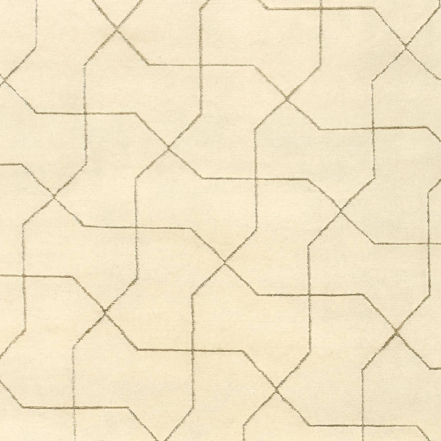 Népalais Tapis contemporain en forme de nœud papillon en vente