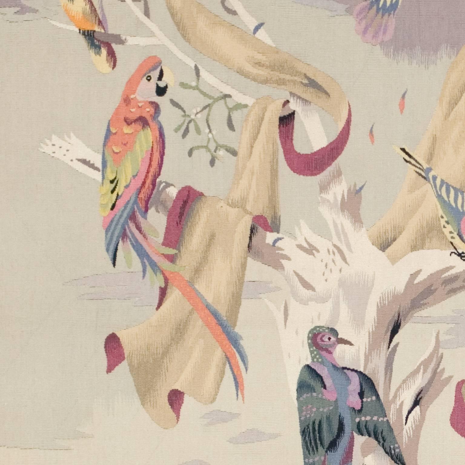 ML Aubusson Renard, Französischer Wandteppich im Angebot 1