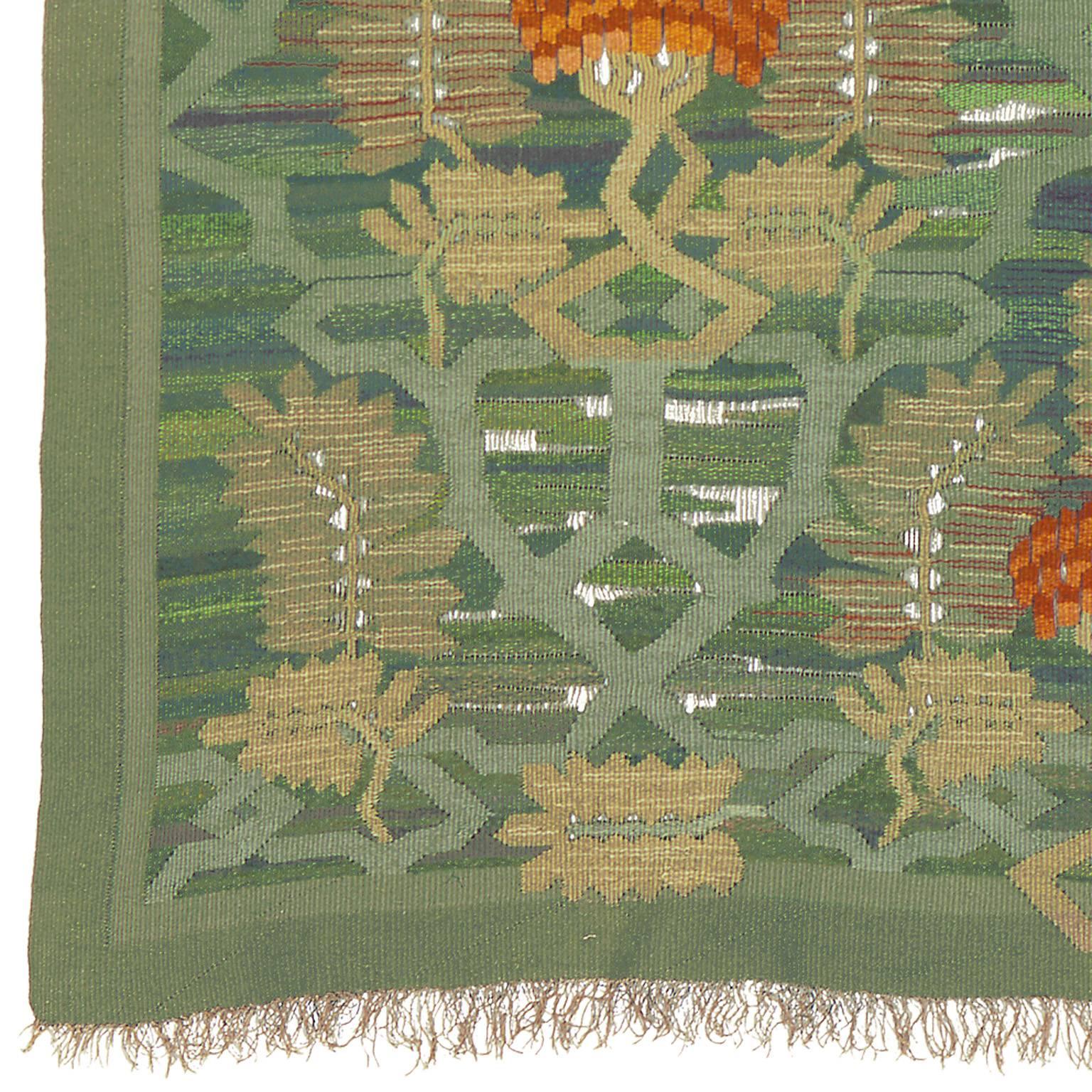 Norwegian wall hanging
Norway, circa 1920.
Possibly designed by Frida Hansen.
Polychrome composition with floral motif.