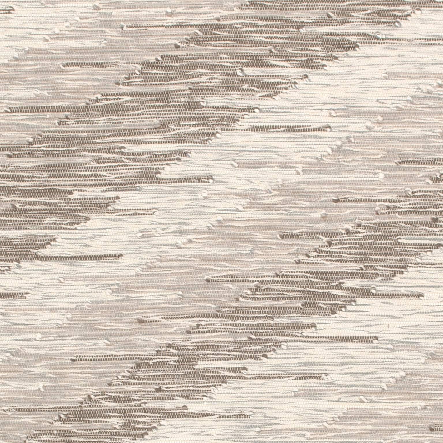 Cotton Contemporary Italian ‘Intreccio Diagonale’ Carpet, Beige 2