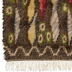 Mid 20th Century Swedish Rya Rug