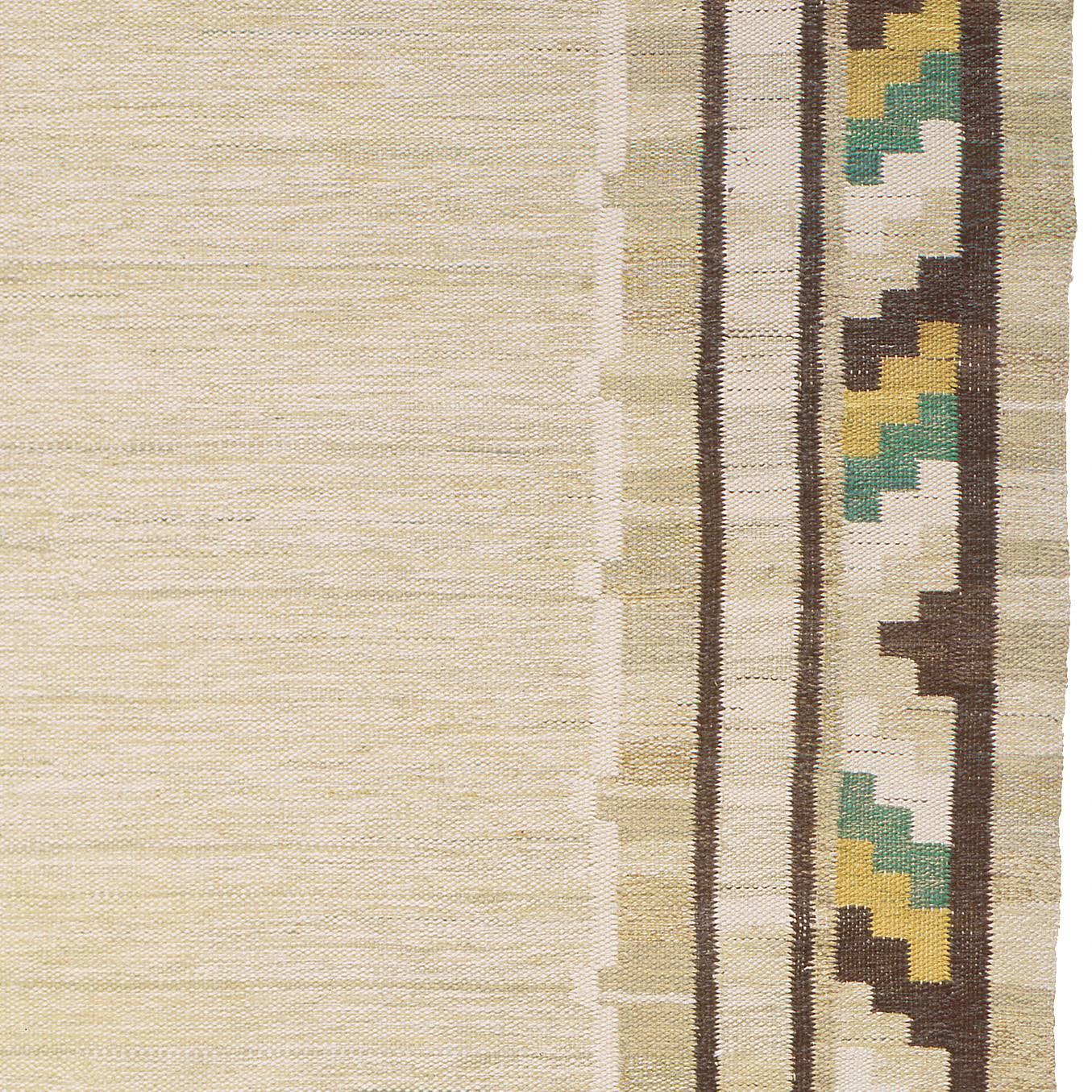 Swedish flat-weave carpet.