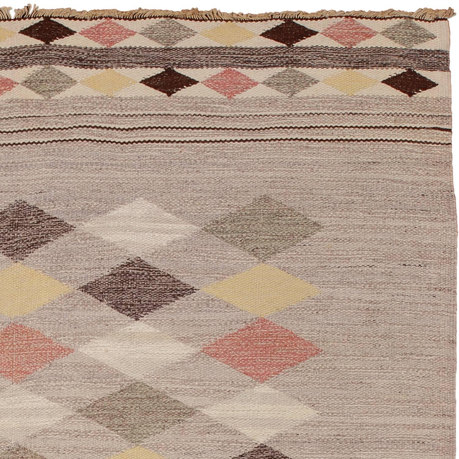 20th Century Swedish Flat-Weave Carpet In Excellent Condition For Sale In New York, NY