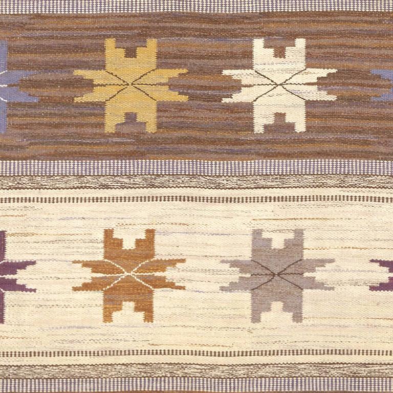 Hand-Woven Vintage Swedish Carpet by Marta Maas-Fjetterström For Sale