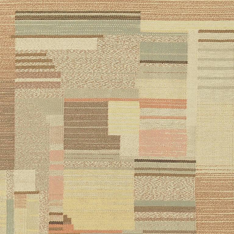 Mid-20th Century Finnish Flat Weave Carpet 
Finnish flat weave
Finland ca. 1930s
Designed by Greta Skogster-Lehtinen