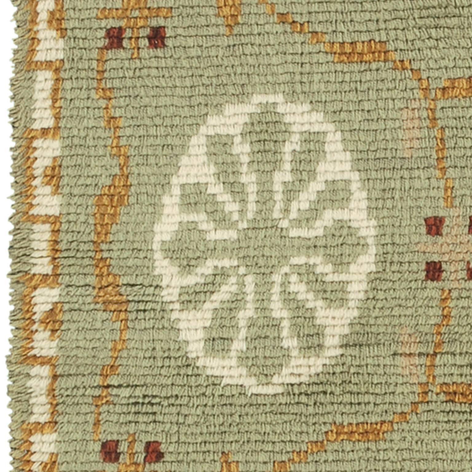 Schwedischer Rya-Teppich des 20. Jahrhunderts im Zustand „Gut“ im Angebot in New York, NY