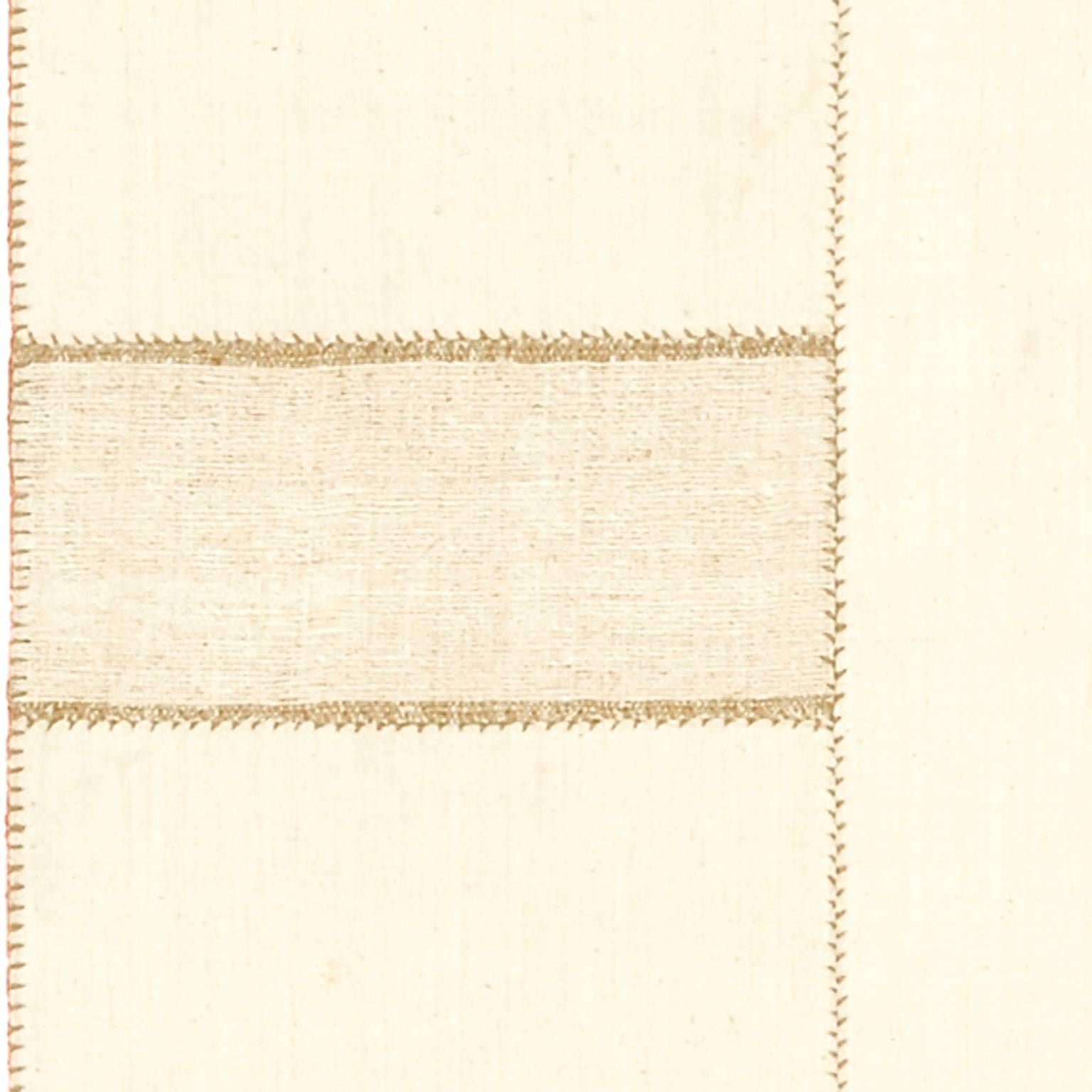 Hand-Woven Mid-20th Century Vintage Kilim Composition Carpet