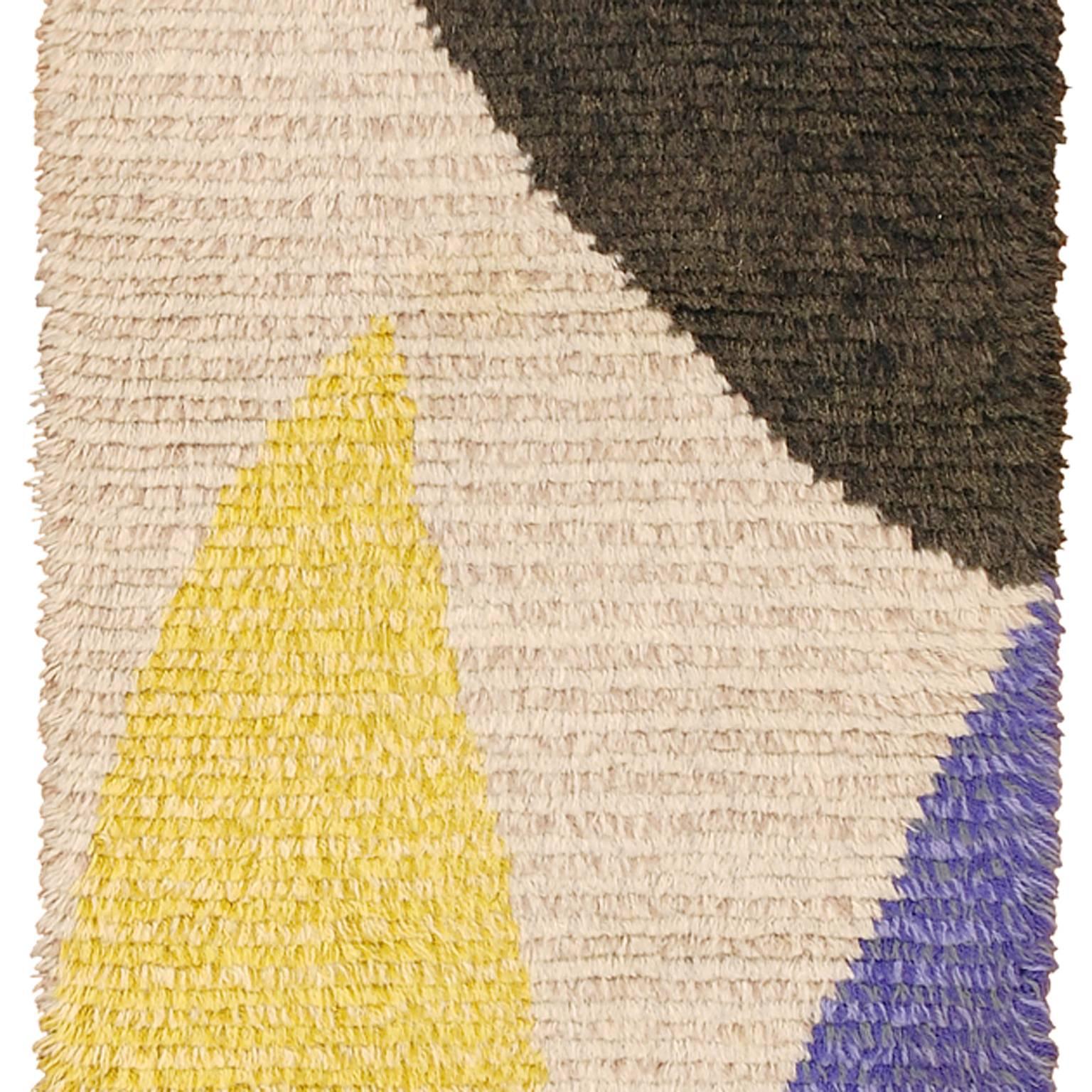 Mid-20th Century Swedish Rya Carpet For Sale 2