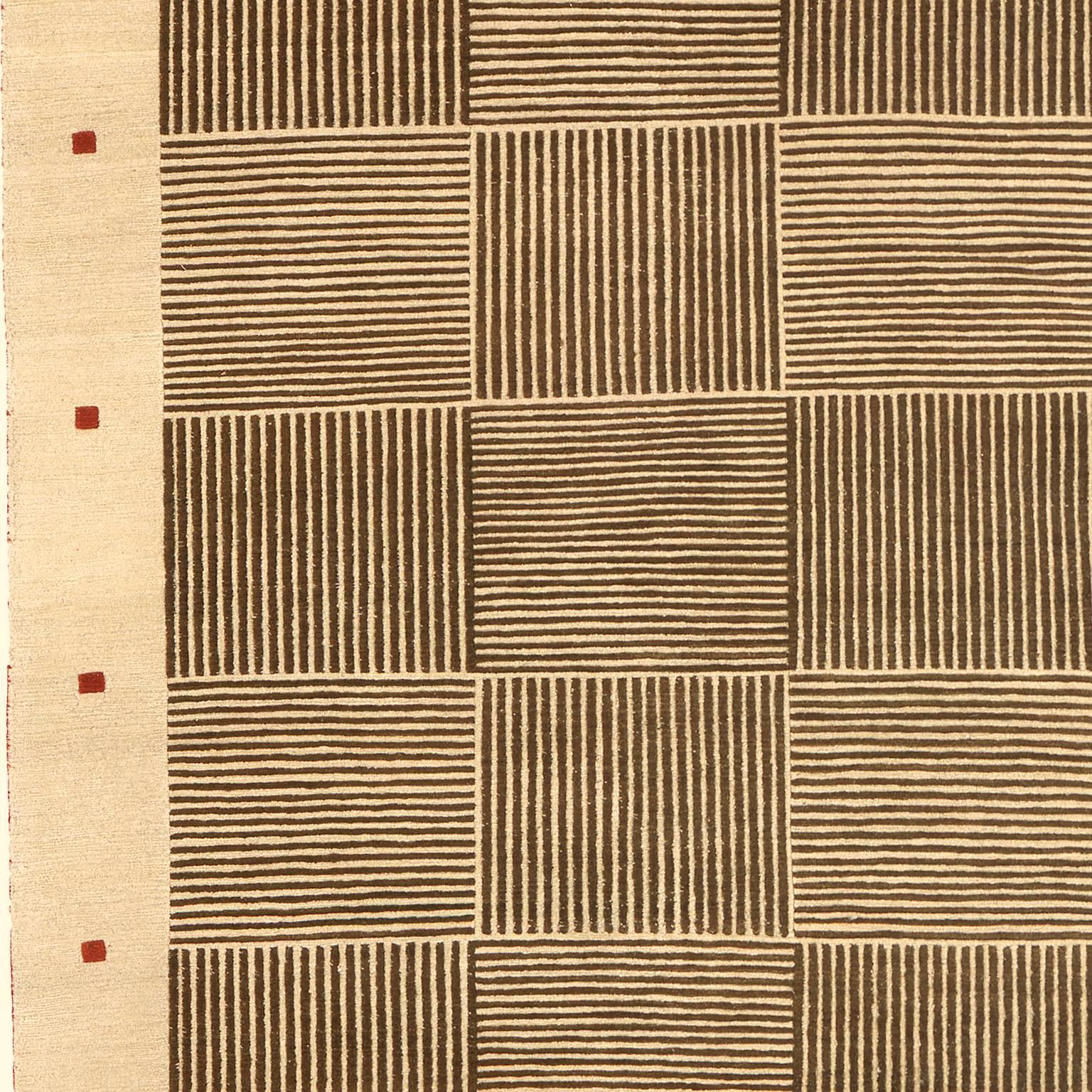 Tissé à la main Tapis contemporain 