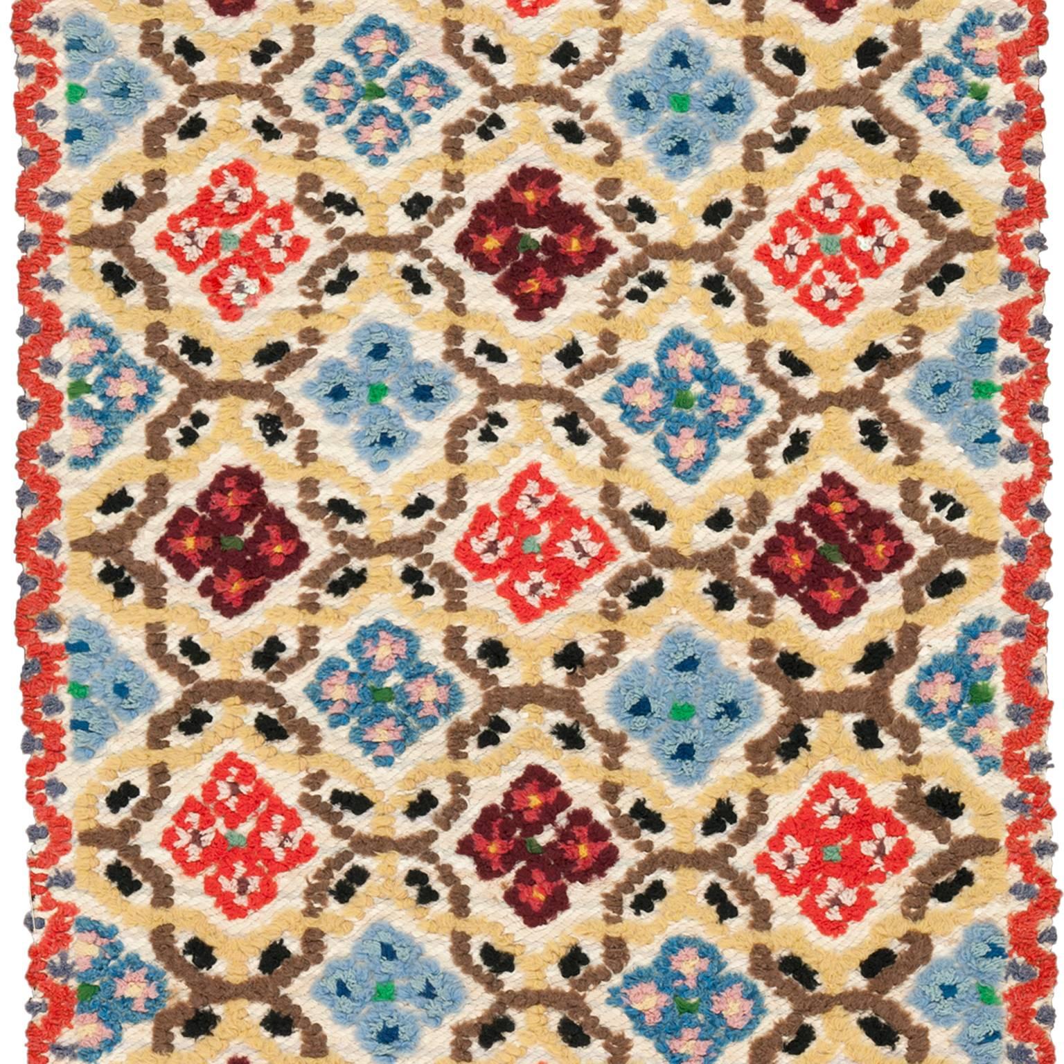 Mid-20th Century Swedish Pile and Flat-Weave Rug In Excellent Condition For Sale In New York, NY