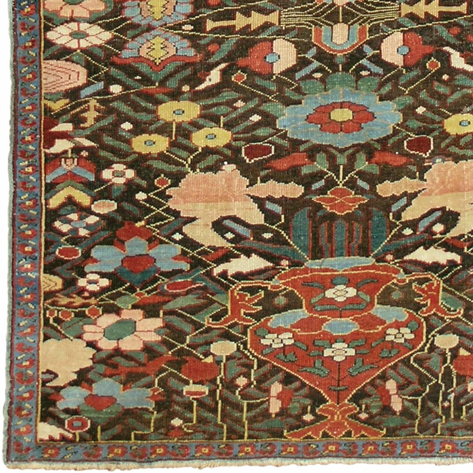 Hand-Woven Kuba Carpet, 1890 For Sale