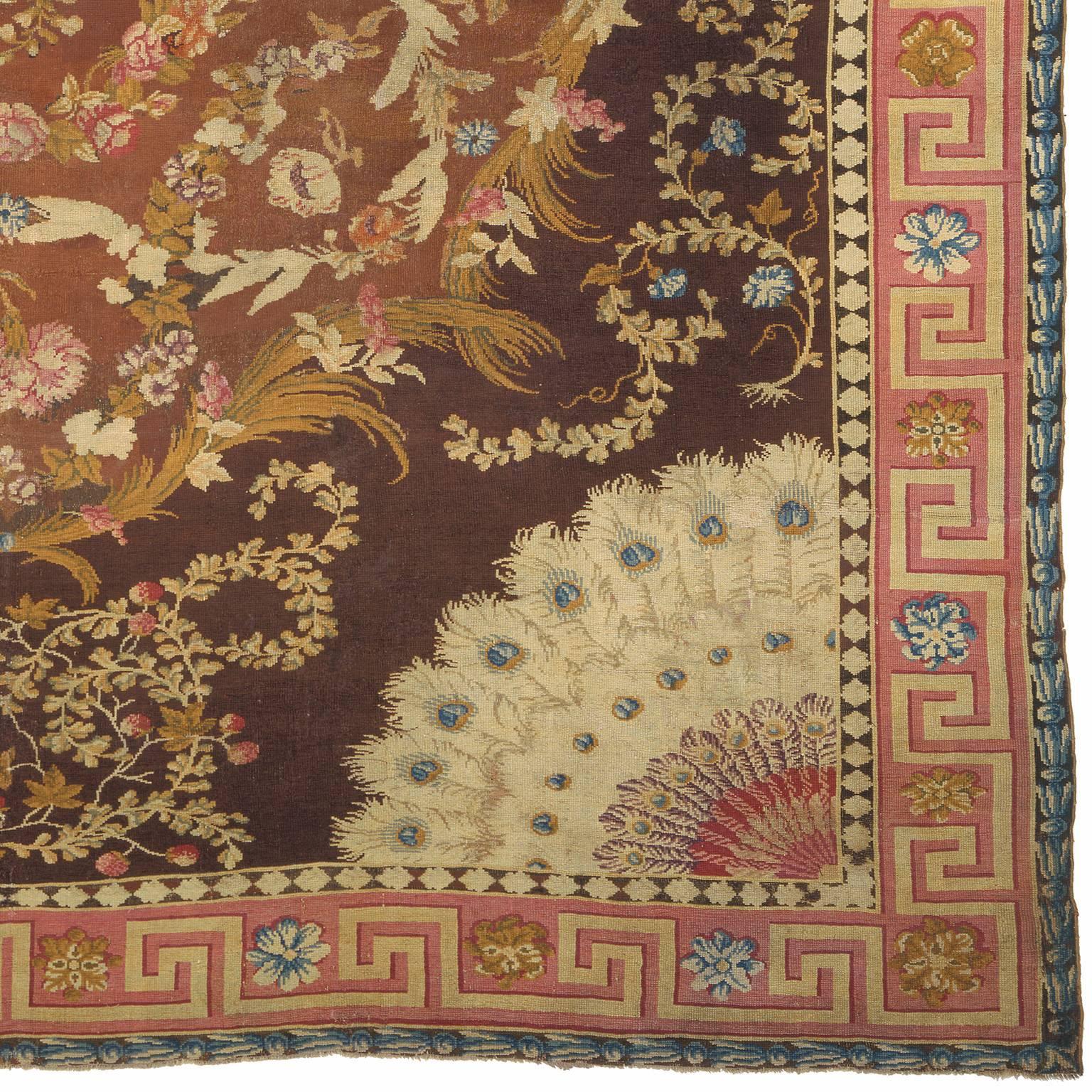 English Axminster rug,
England, circa 1760.
 